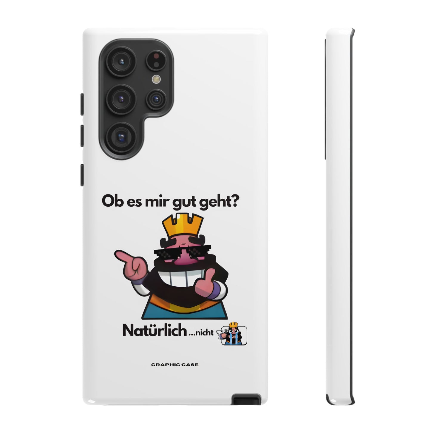 "Ob es mir gut geht?" Premium Quality Phone Case