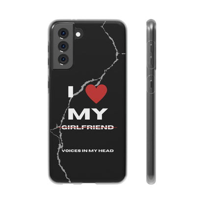 "I love my voices in my head" High Quality Phone Case