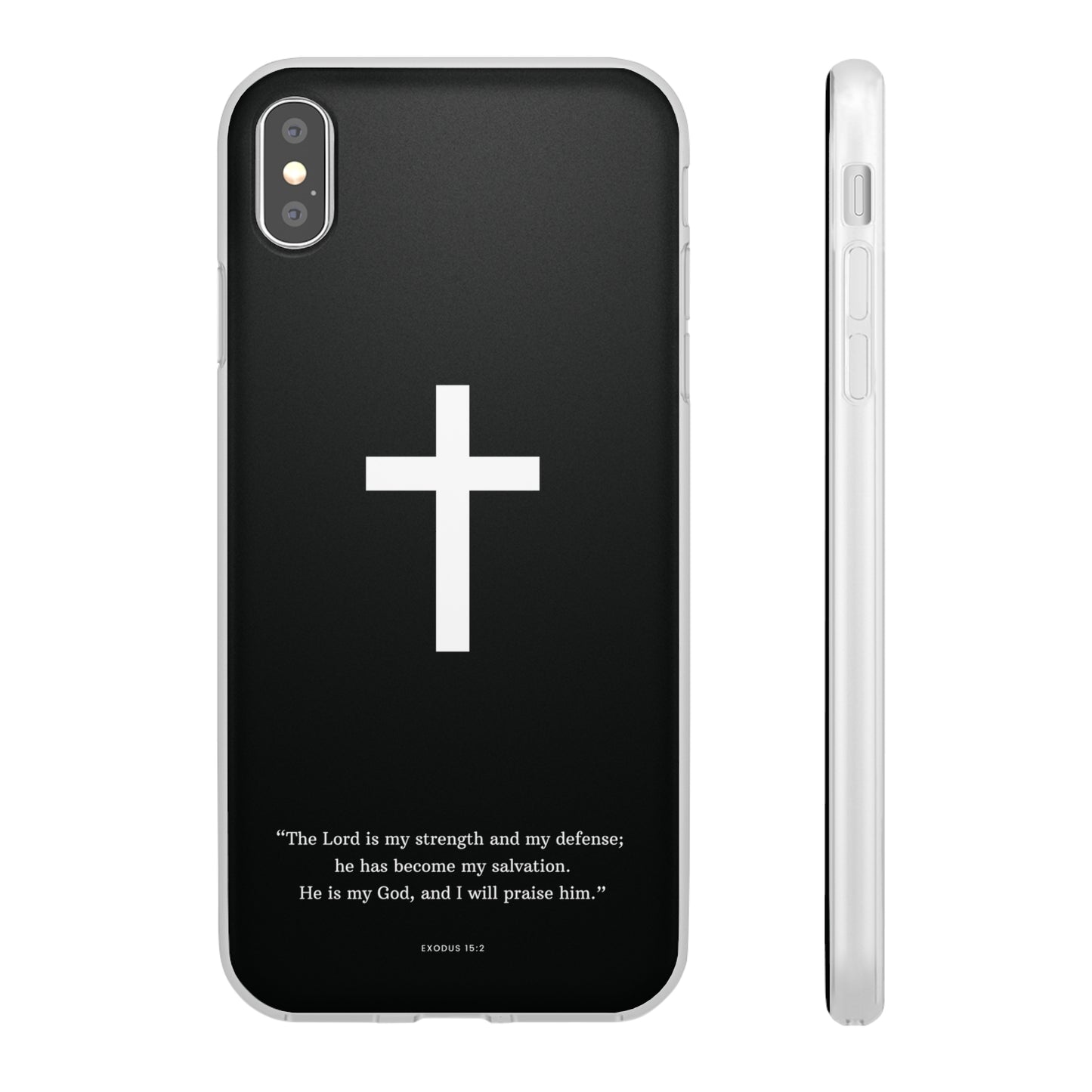 "Exodus 15:2 black edition" High Quality Phone Case