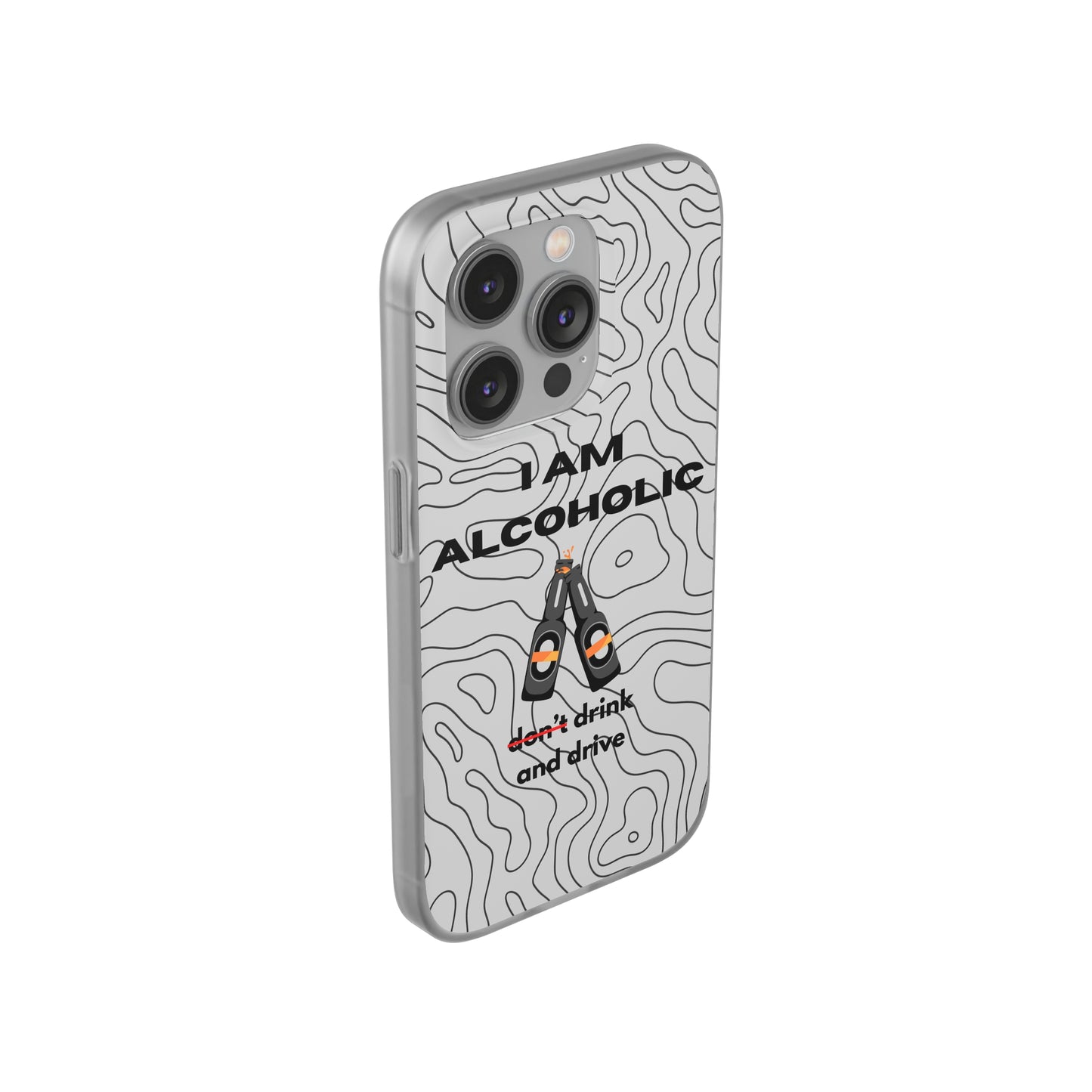 "I am alcoholic" High Quality Phone Case