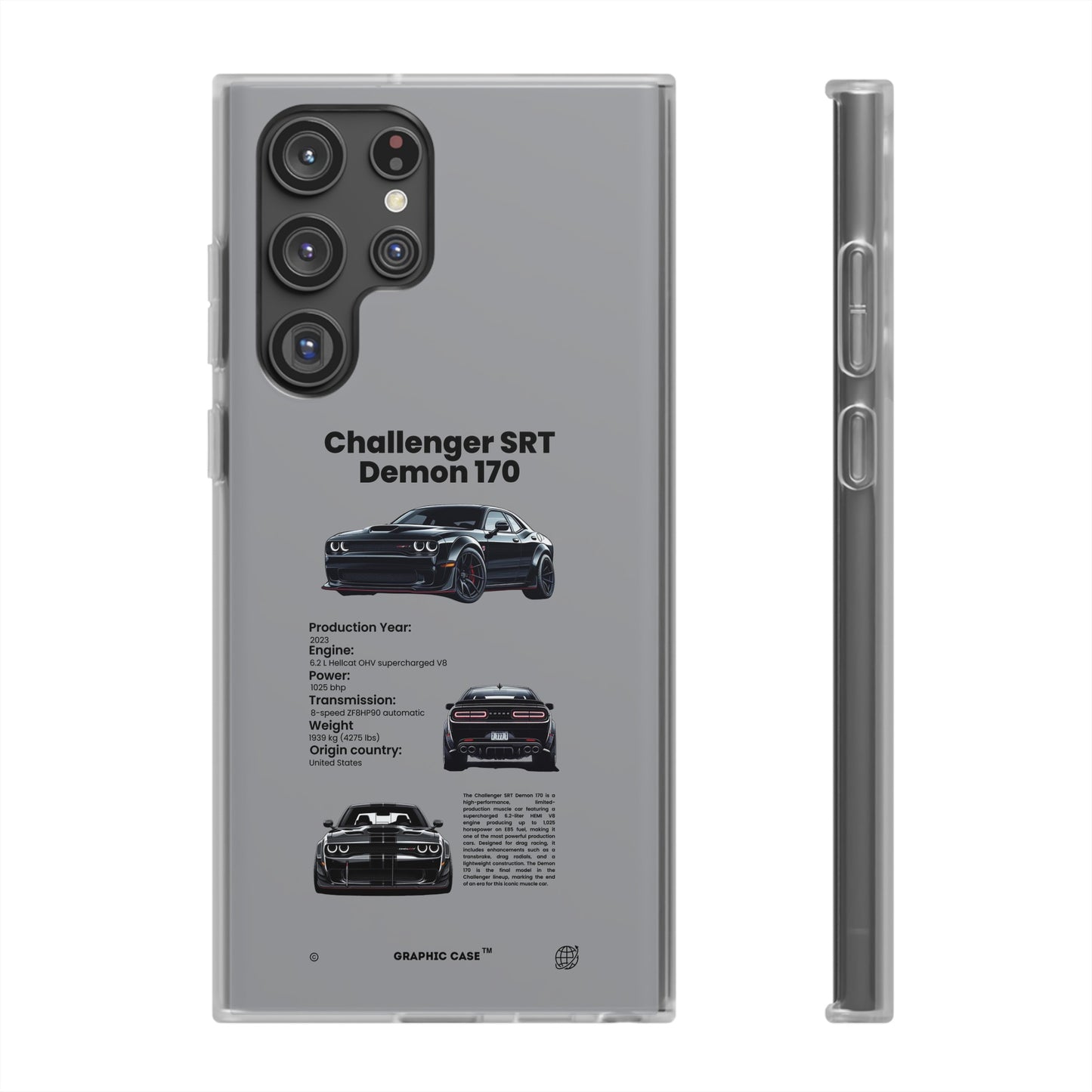 "Challenger SRT Demon 170" High Quality Phone Case