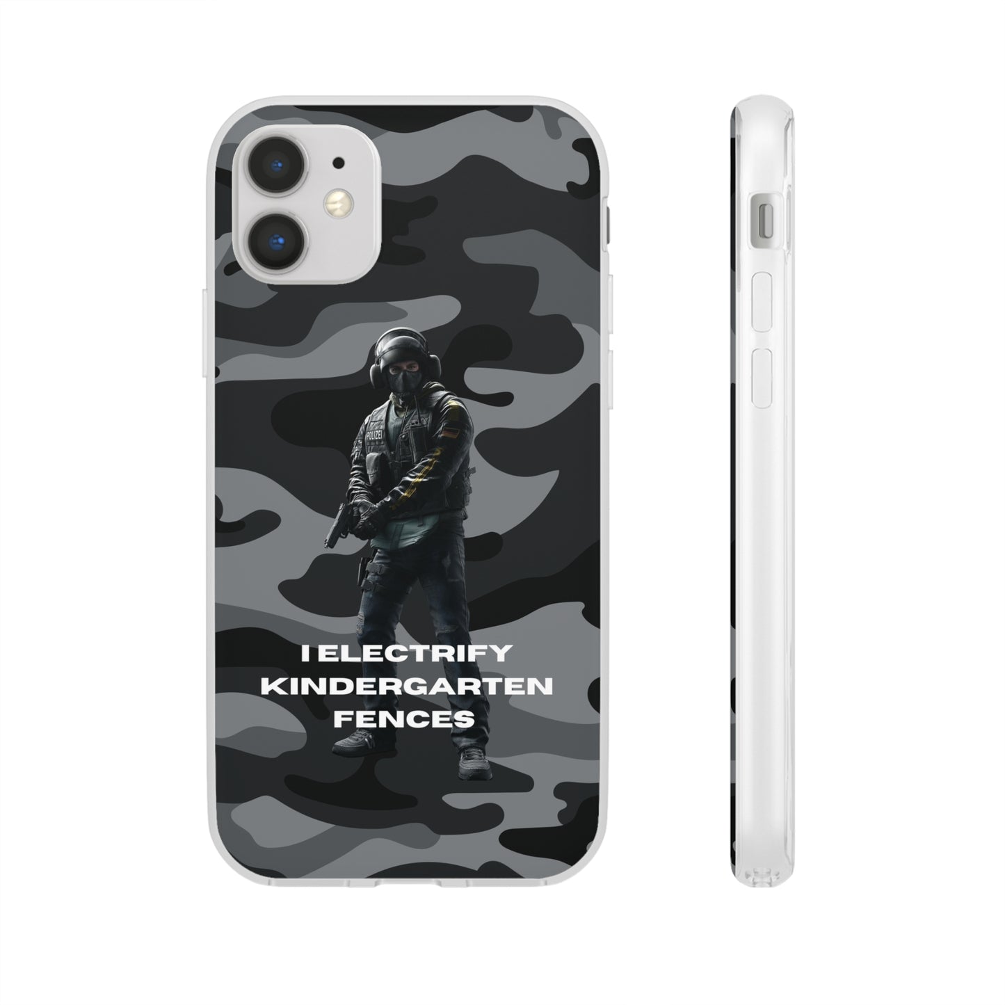 "I electrify kindergarten fences" High Quality Phone Case