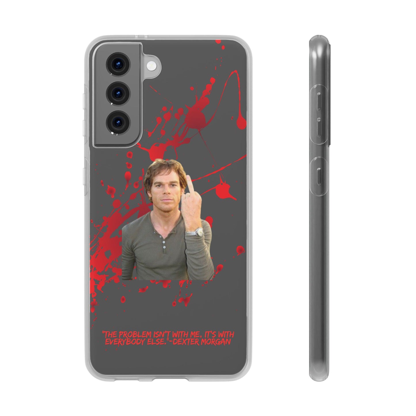 Dexter Middle Finger High Quality Phone Case