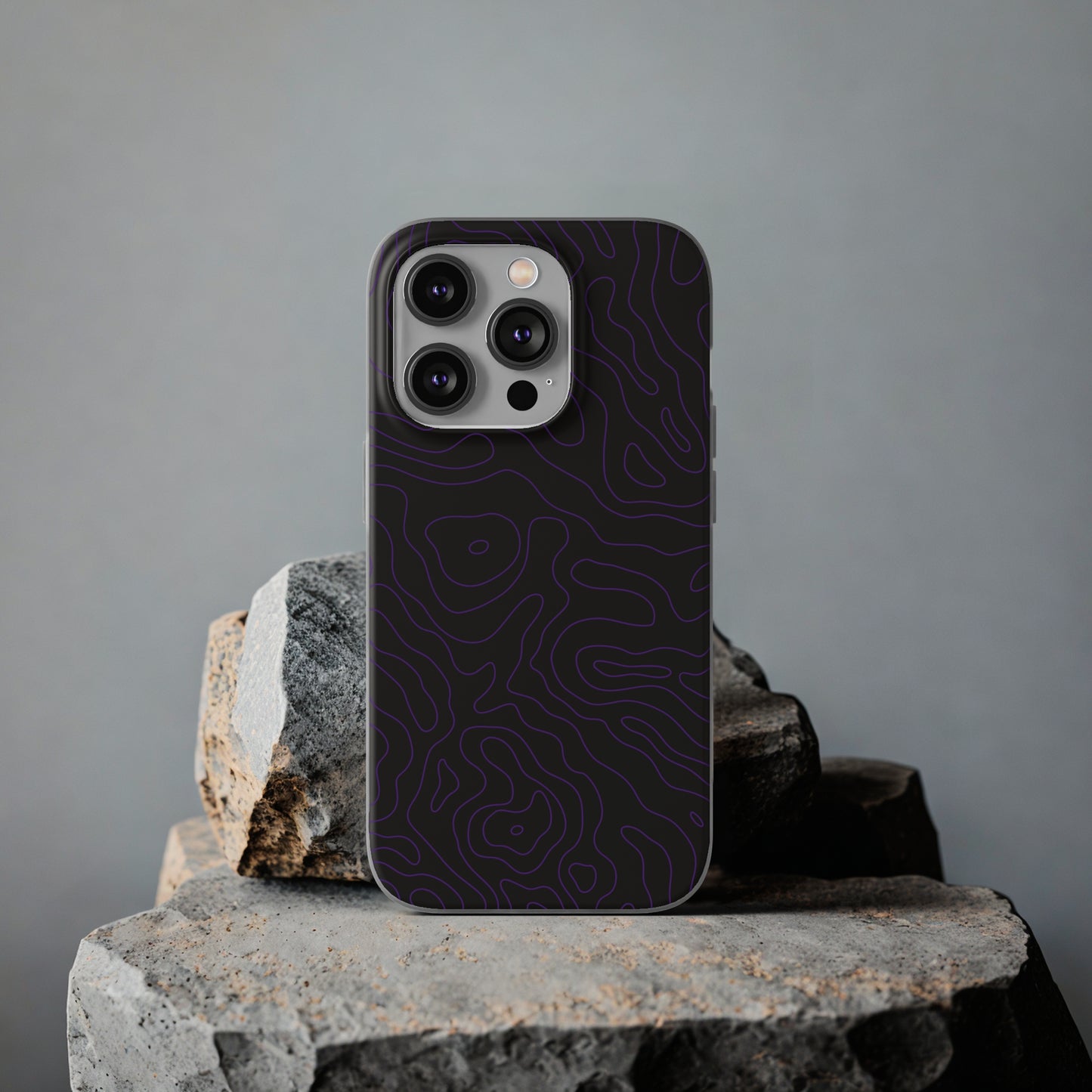 "Purple Topography" High Quality Phone Case