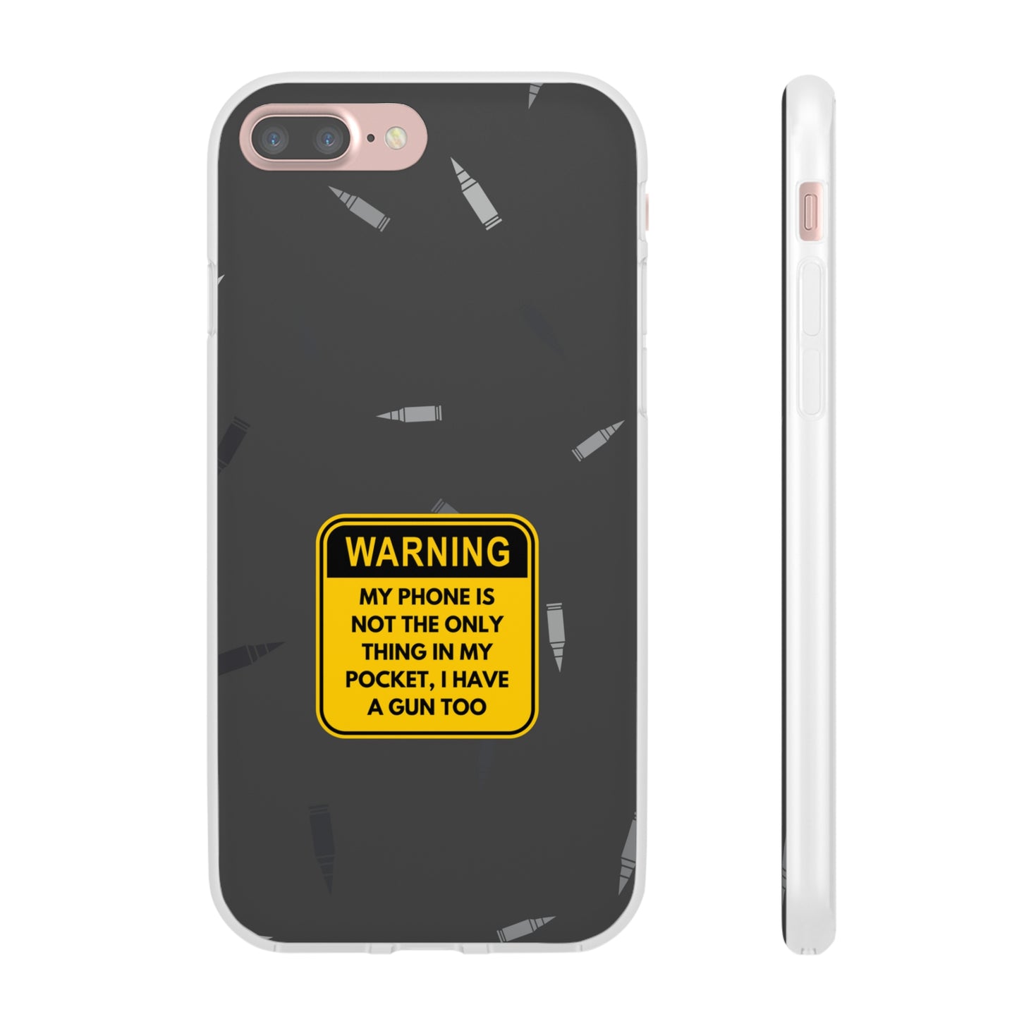 "Warning, my phone is not the only thing in my pocket" High Quality Phone Case