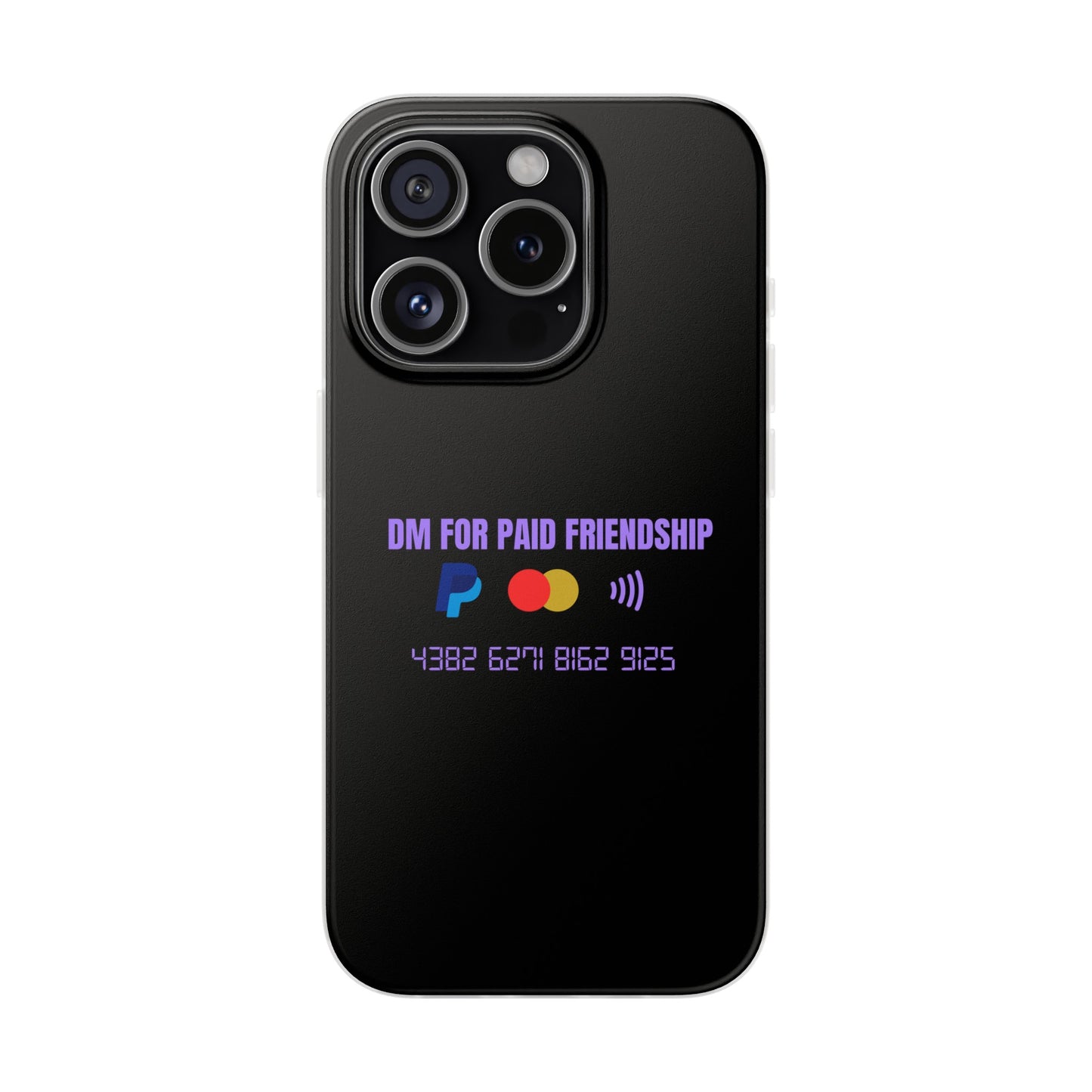 "DM for paid friendship" High Quality Phone Case