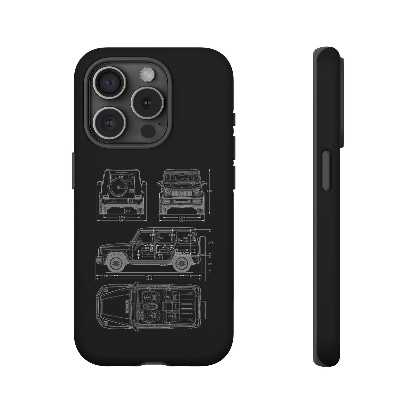 "Wagon Blueprint" Premium Quality Phone Case