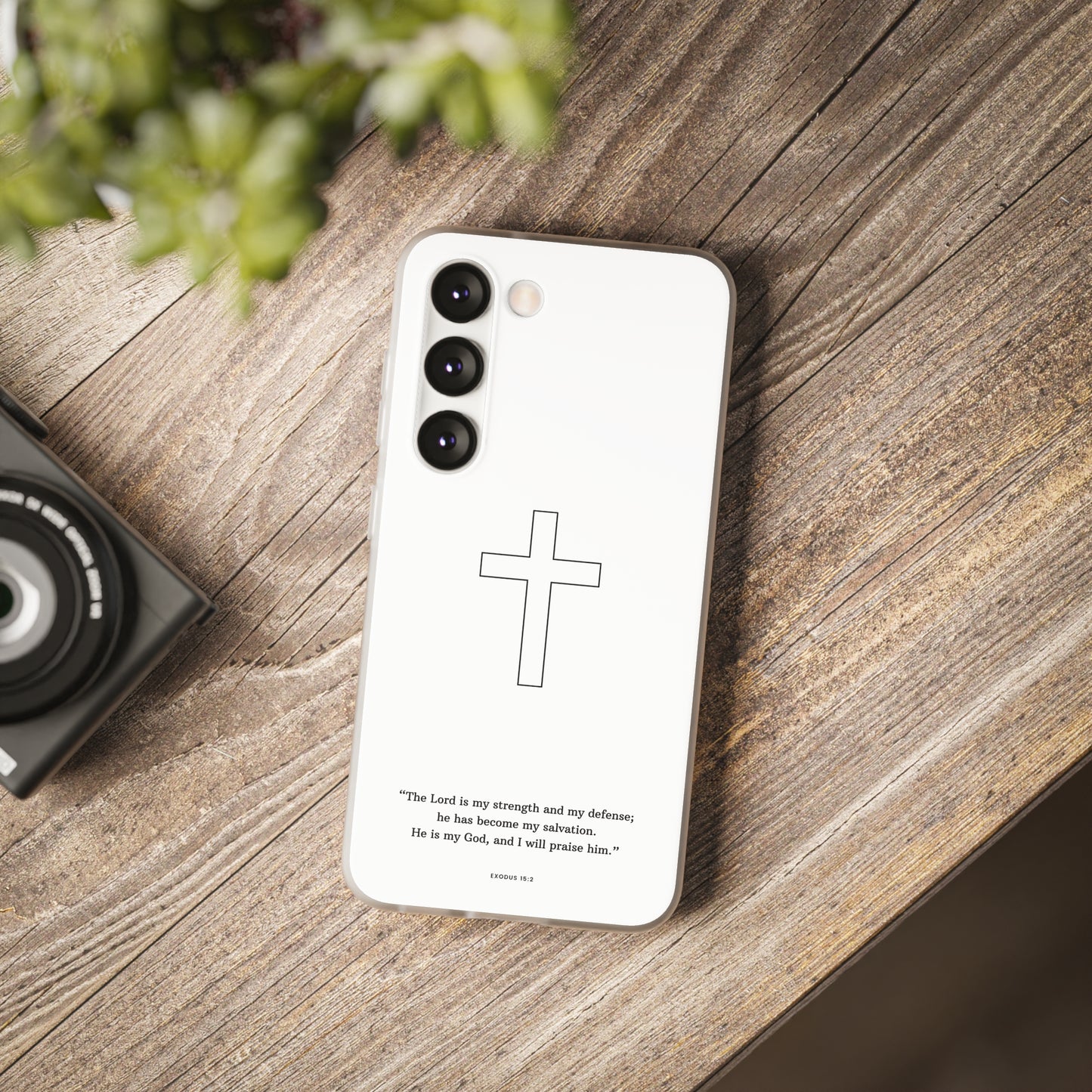 "Exodus 15:2" High Quality Phone Case