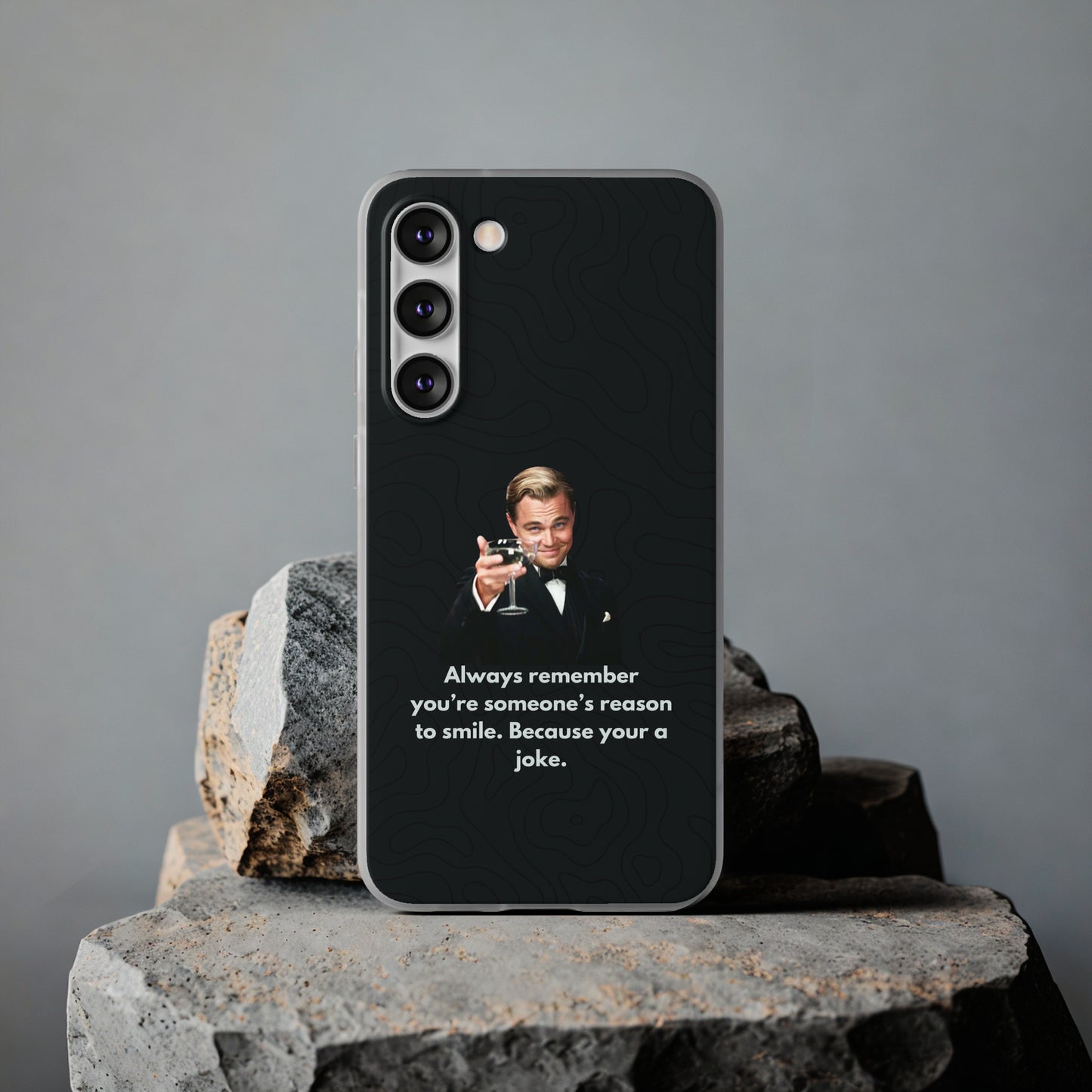 "Always remember you're someone's reason to smile" High Quality Phone Case