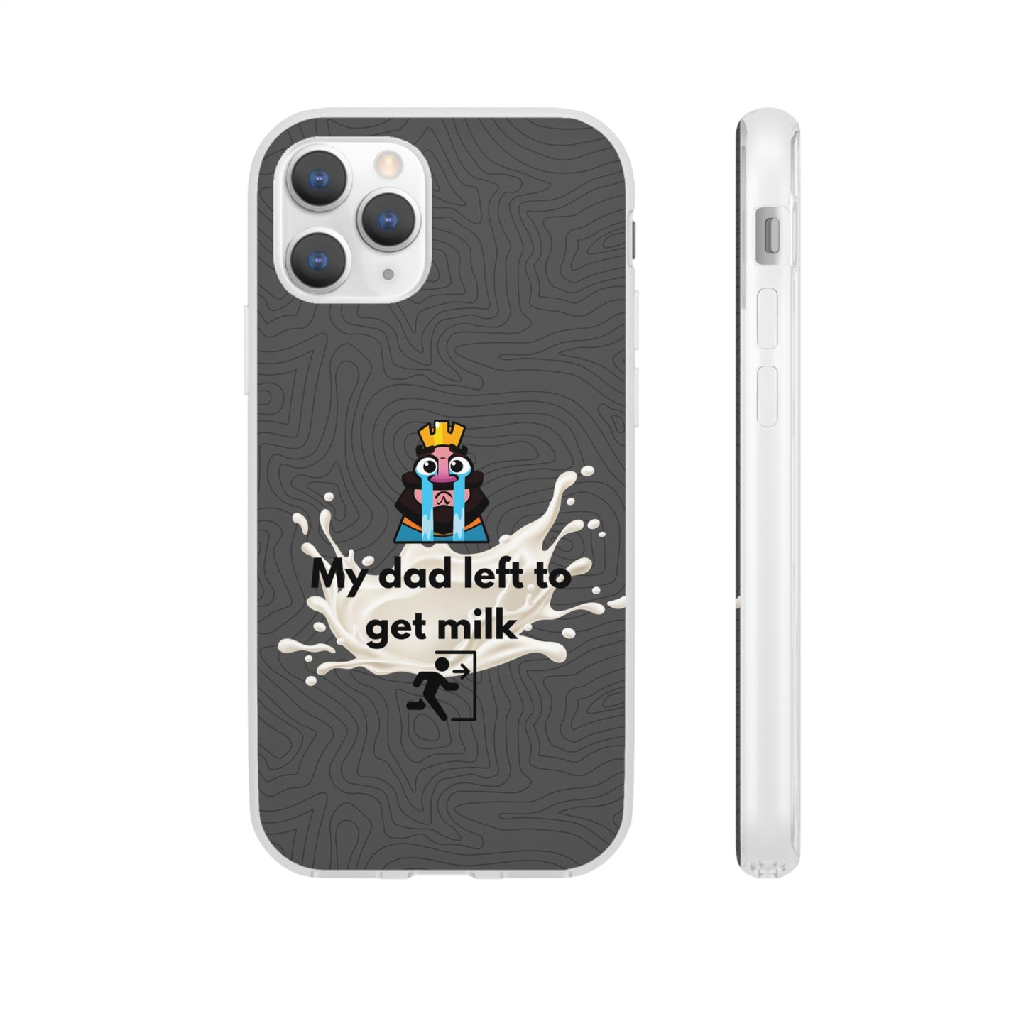 "My dad left to get milk" High Quality Phone Case