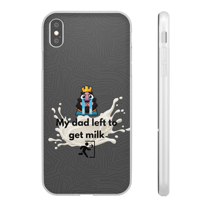 "My dad left to get milk" High Quality Phone Case