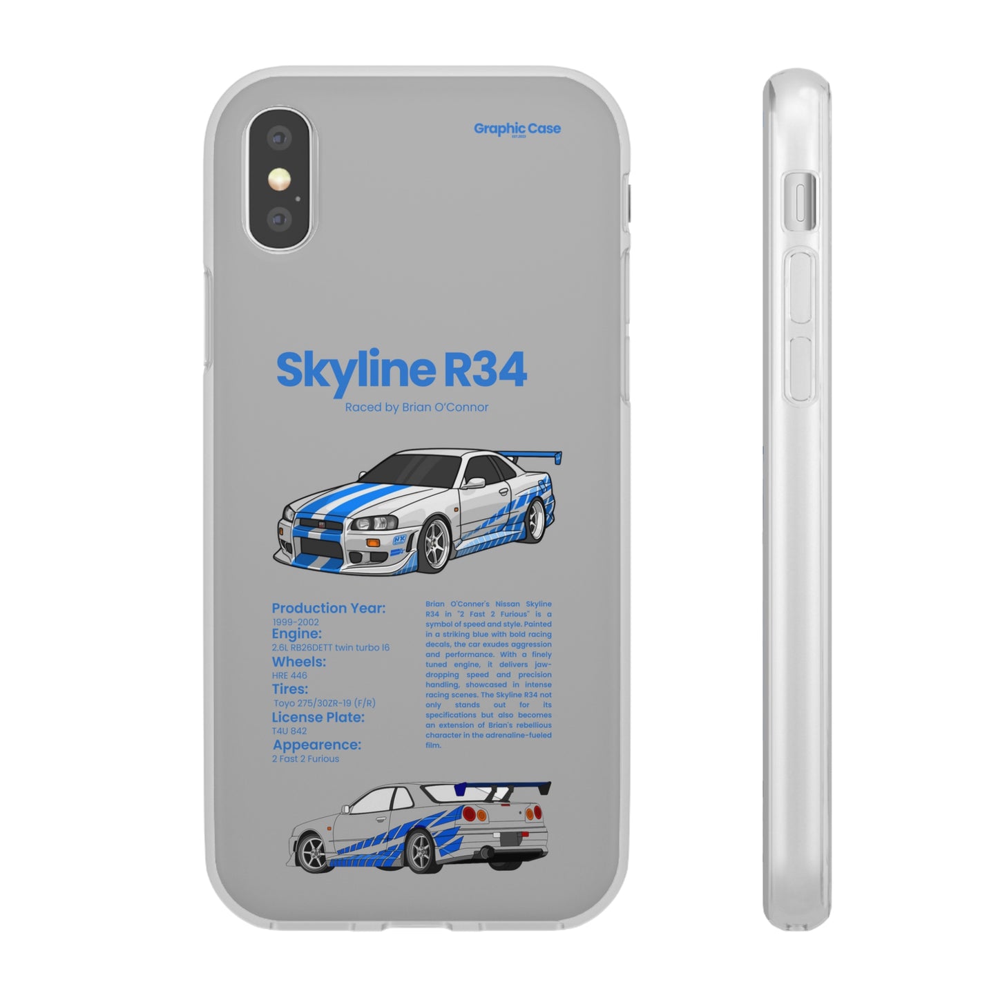 "Skyline R34" High Quality Phone Cases