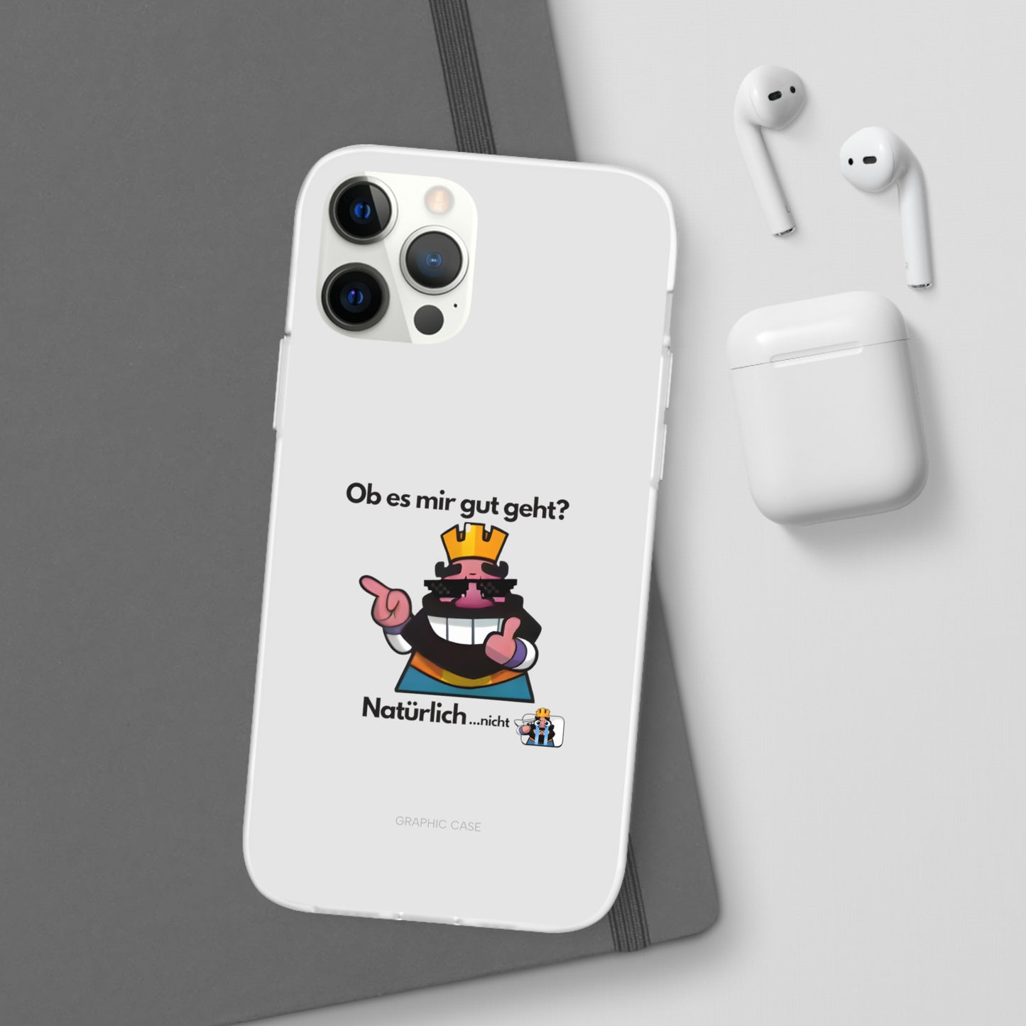 "Ob es mir gut geht? Natürlich... nicht" High Quality Phone Case