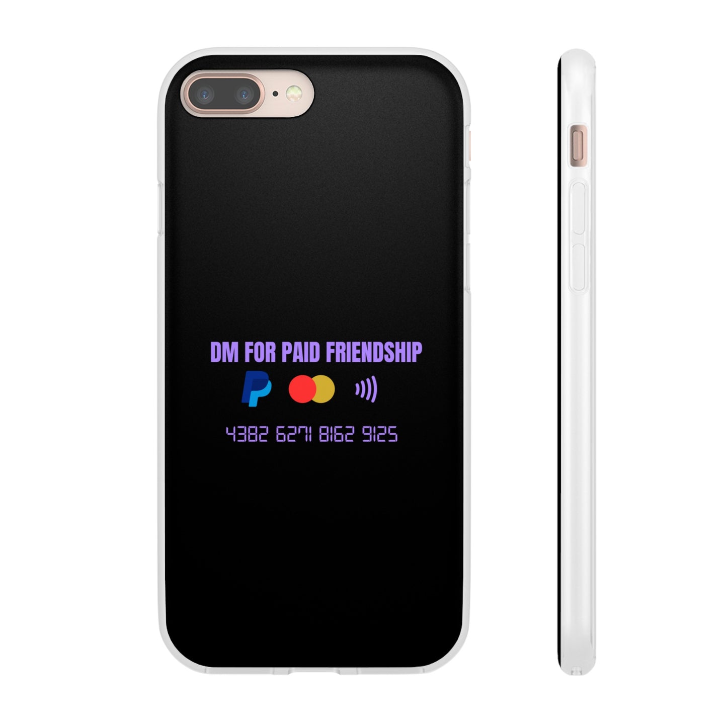 "DM for paid friendship" High Quality Phone Case