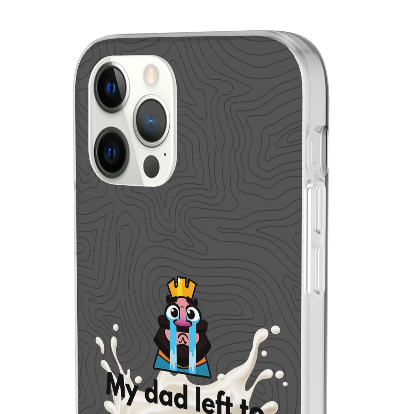 "My dad left to get milk" High Quality Phone Case