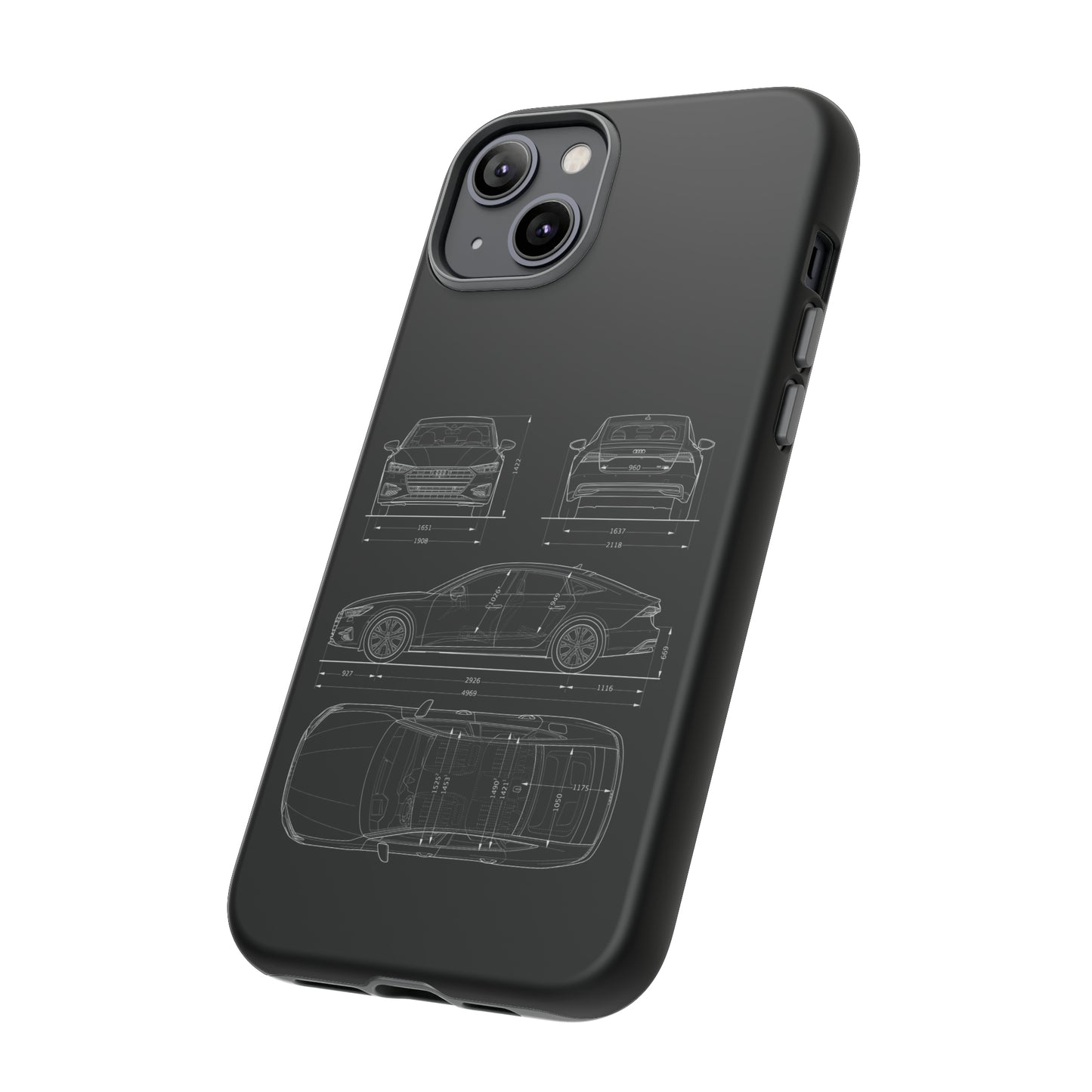 "Car Blueprint RS7" Premium Quality Phone Case