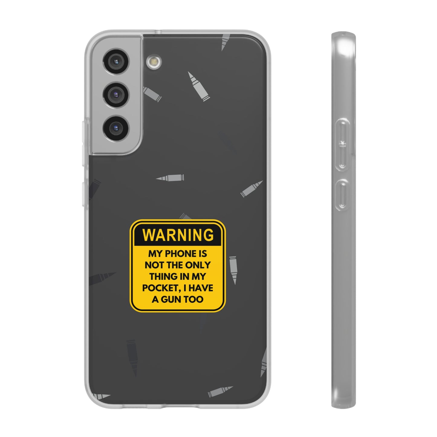 "Warning, my phone is not the only thing in my pocket" High Quality Phone Case