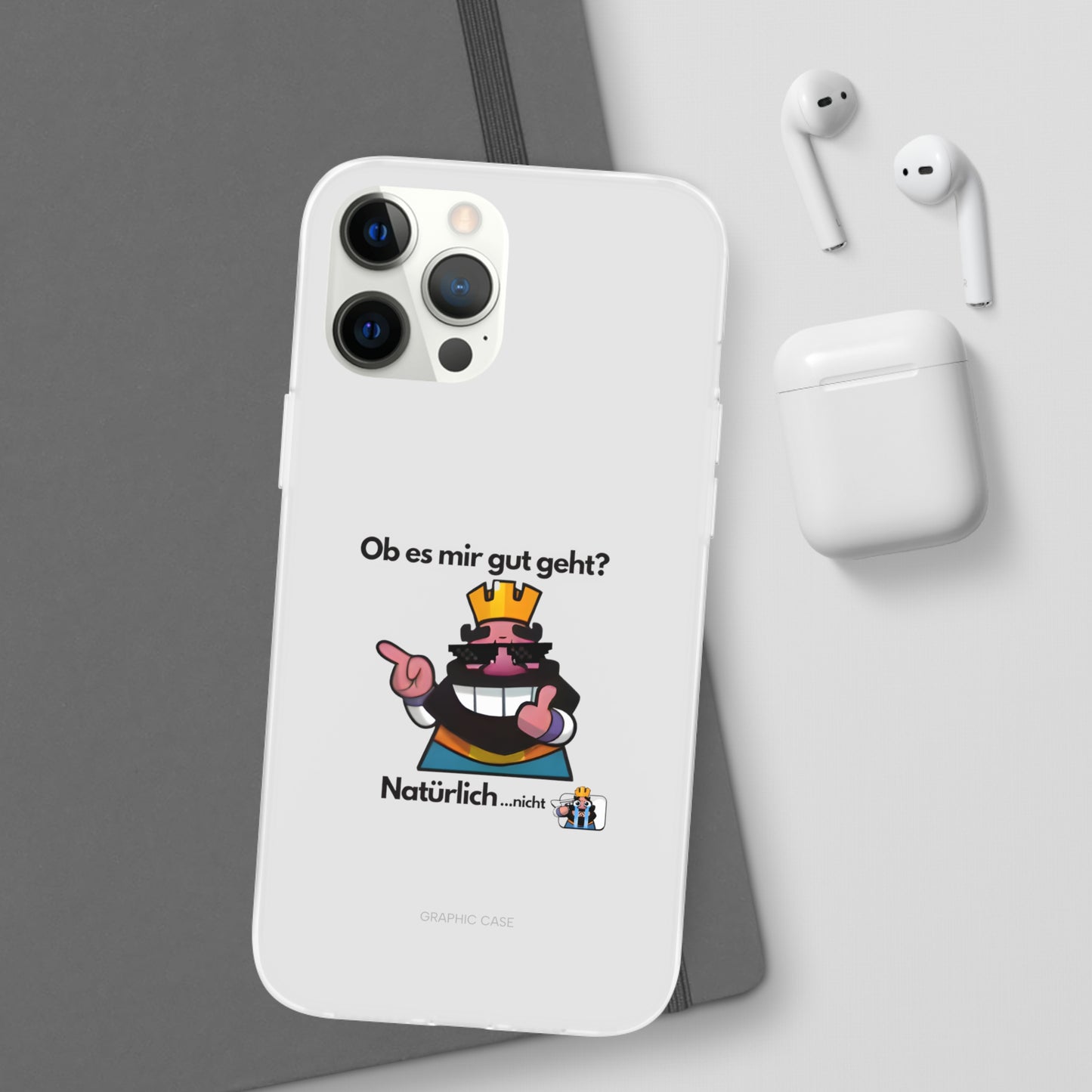 "Ob es mir gut geht? Natürlich... nicht" High Quality Phone Case