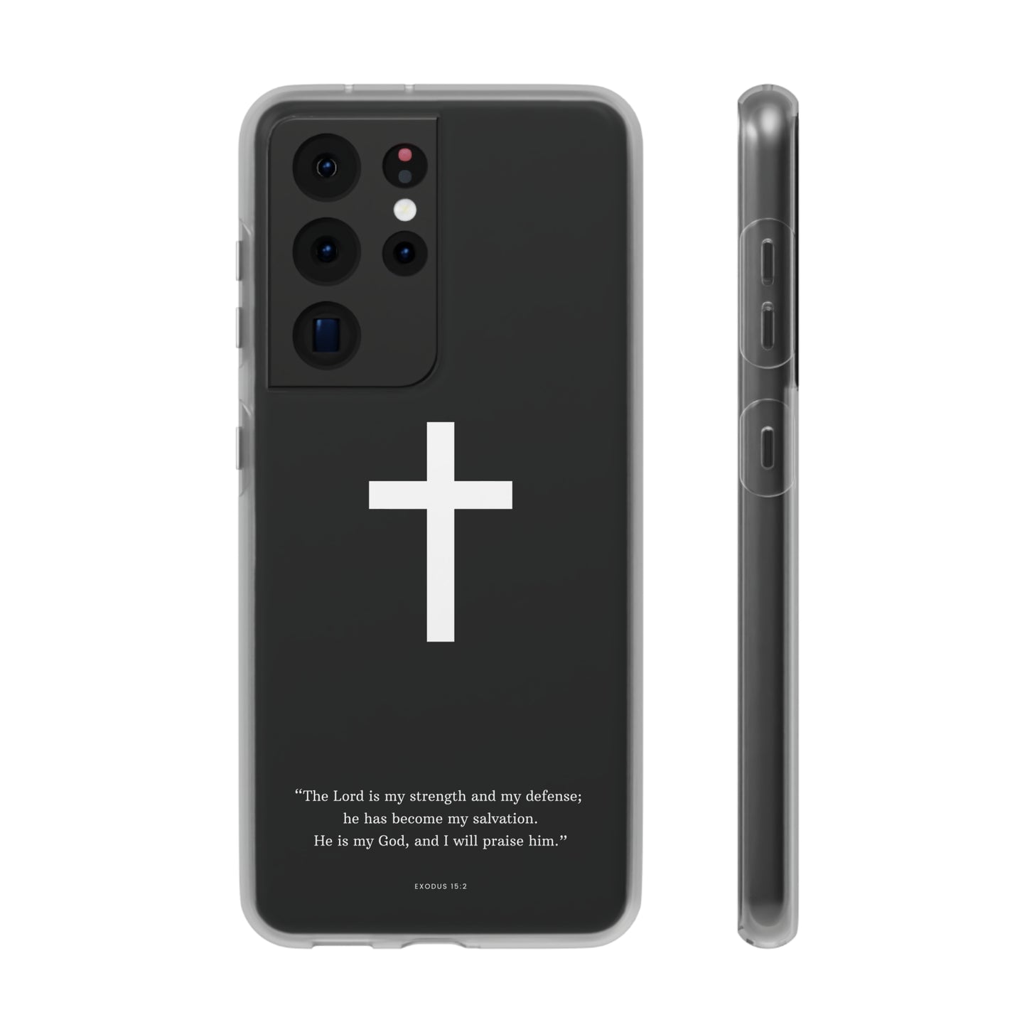 "Exodus 15:2 black edition" High Quality Phone Case