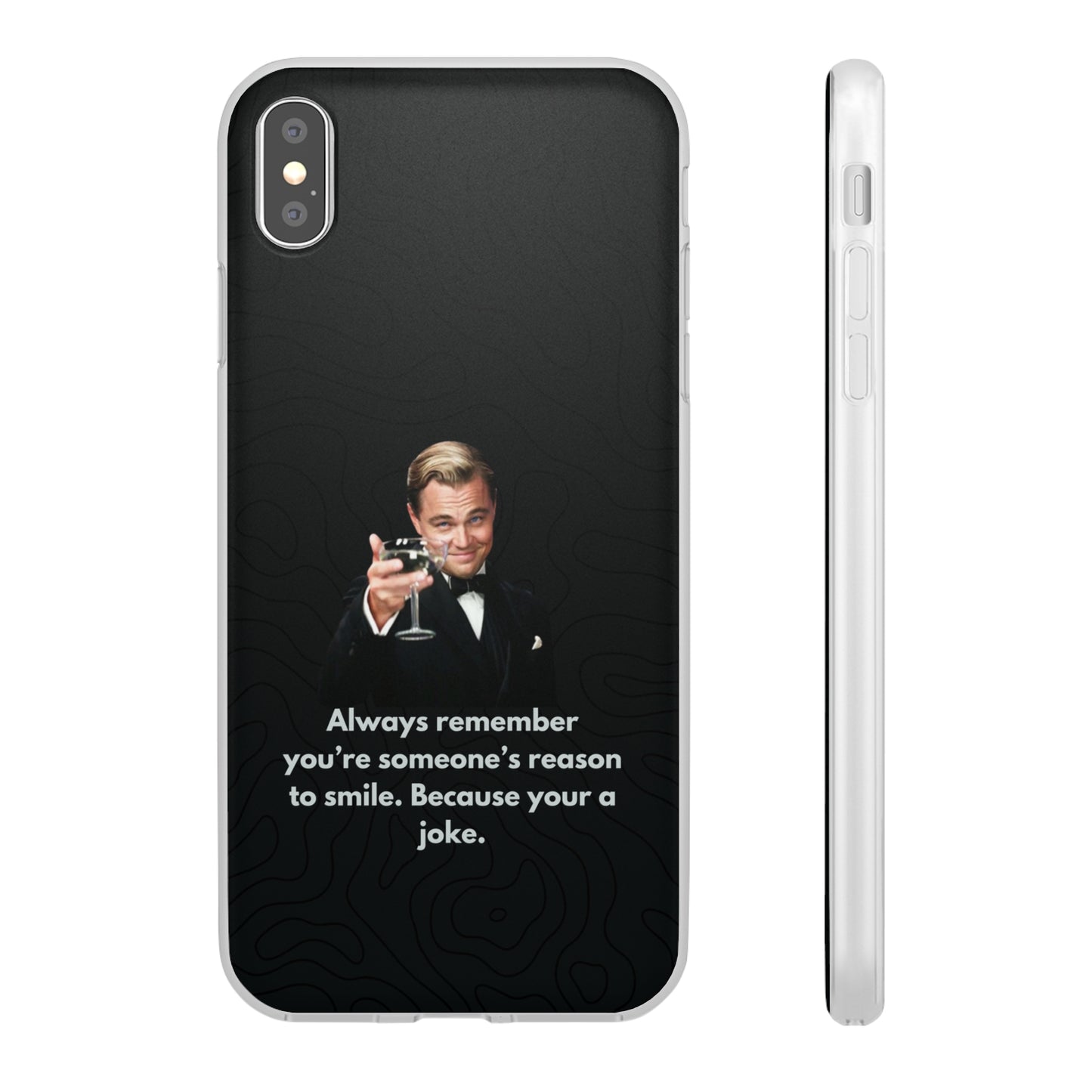 "Always remember you're someone's reason to smile" High Quality Phone Case