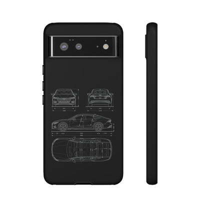 "Car Blueprint RS7" Premium Quality Phone Case