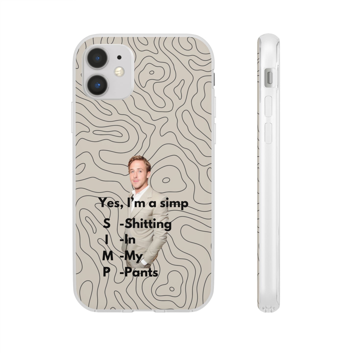 "Yes, I'm a simp" High Quality Phone Case