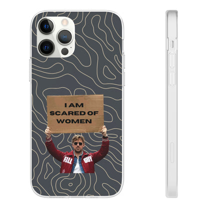 "I am scared of women" High Quality Phone Case