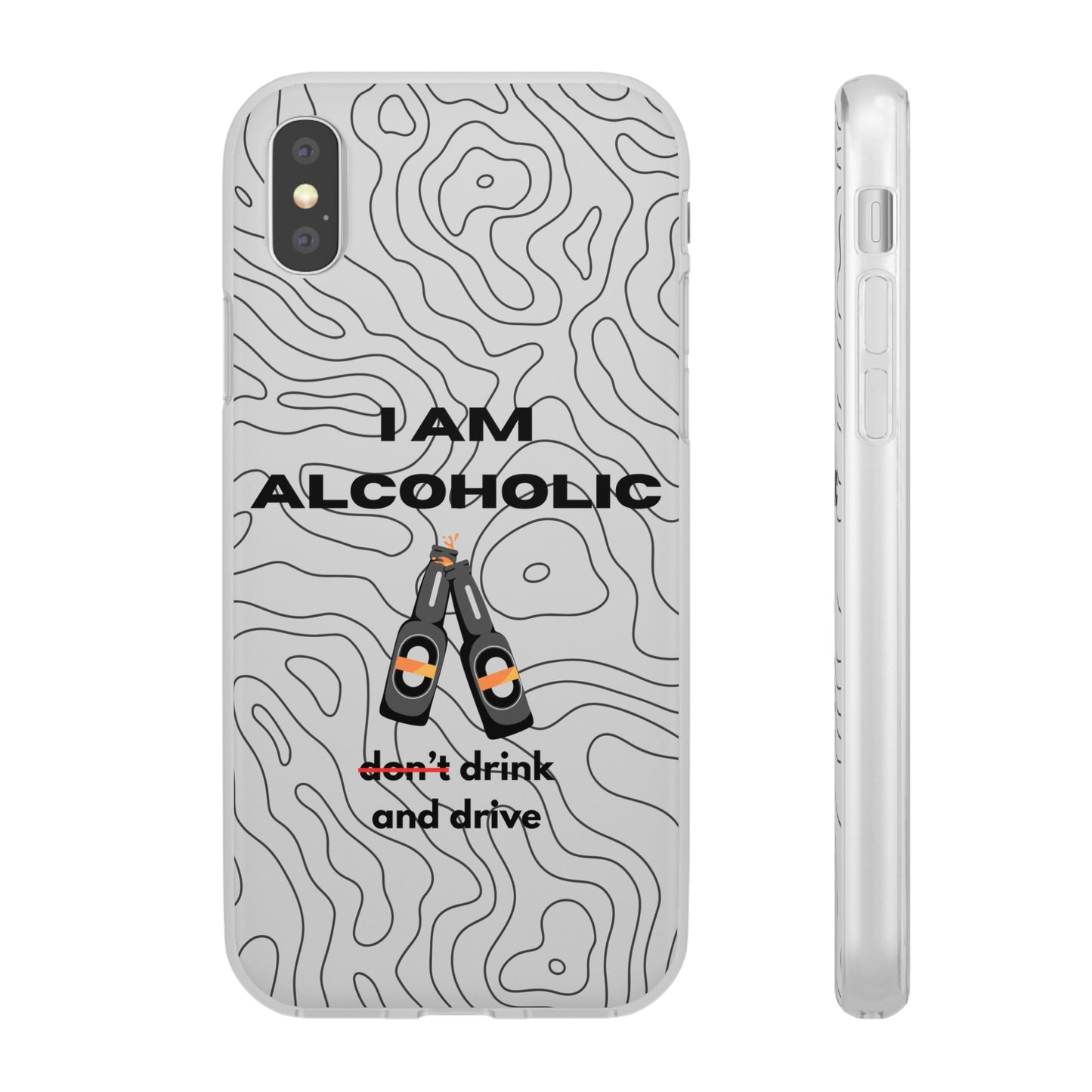 "I am alcoholic" High Quality Phone Case