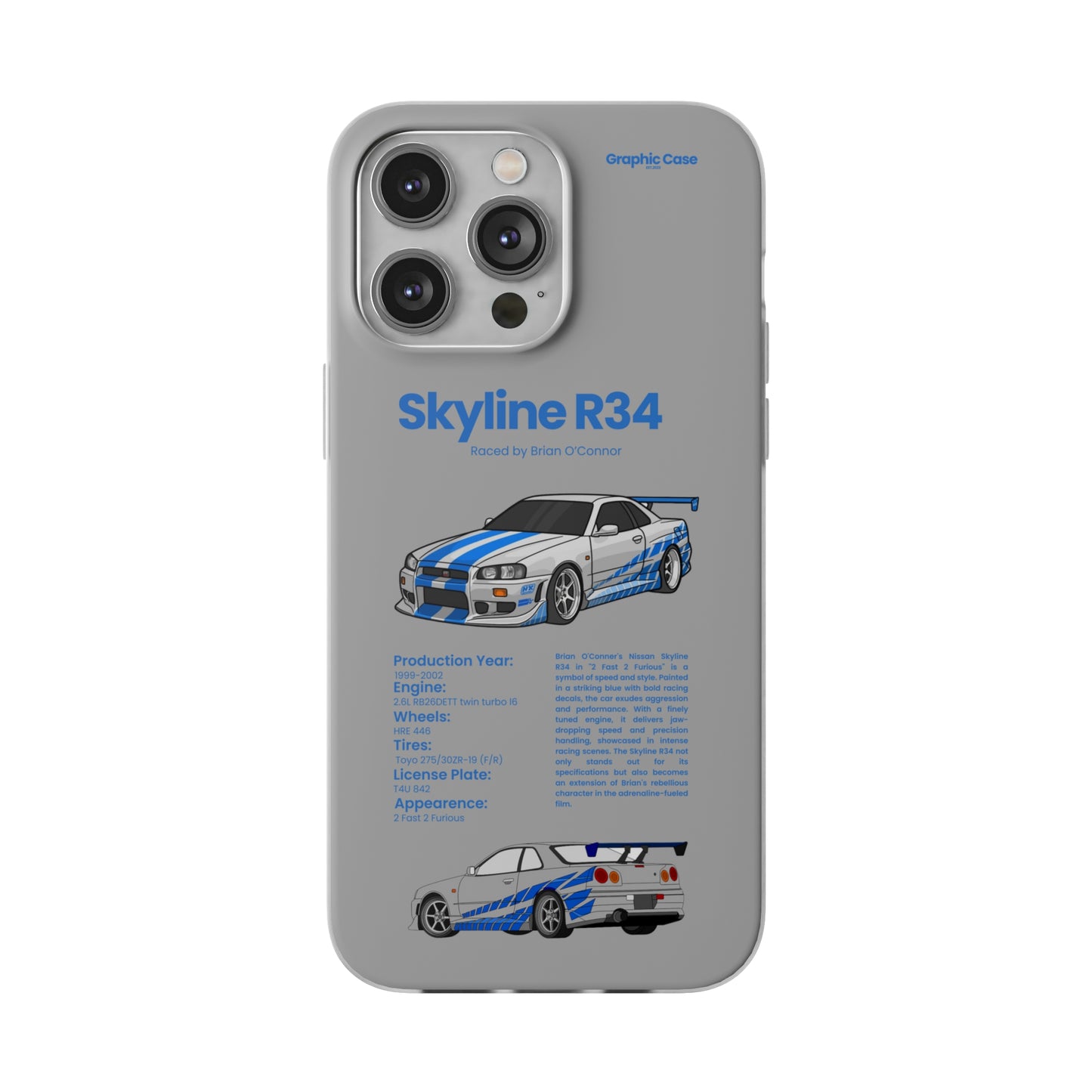 "Skyline R34" High Quality Phone Cases