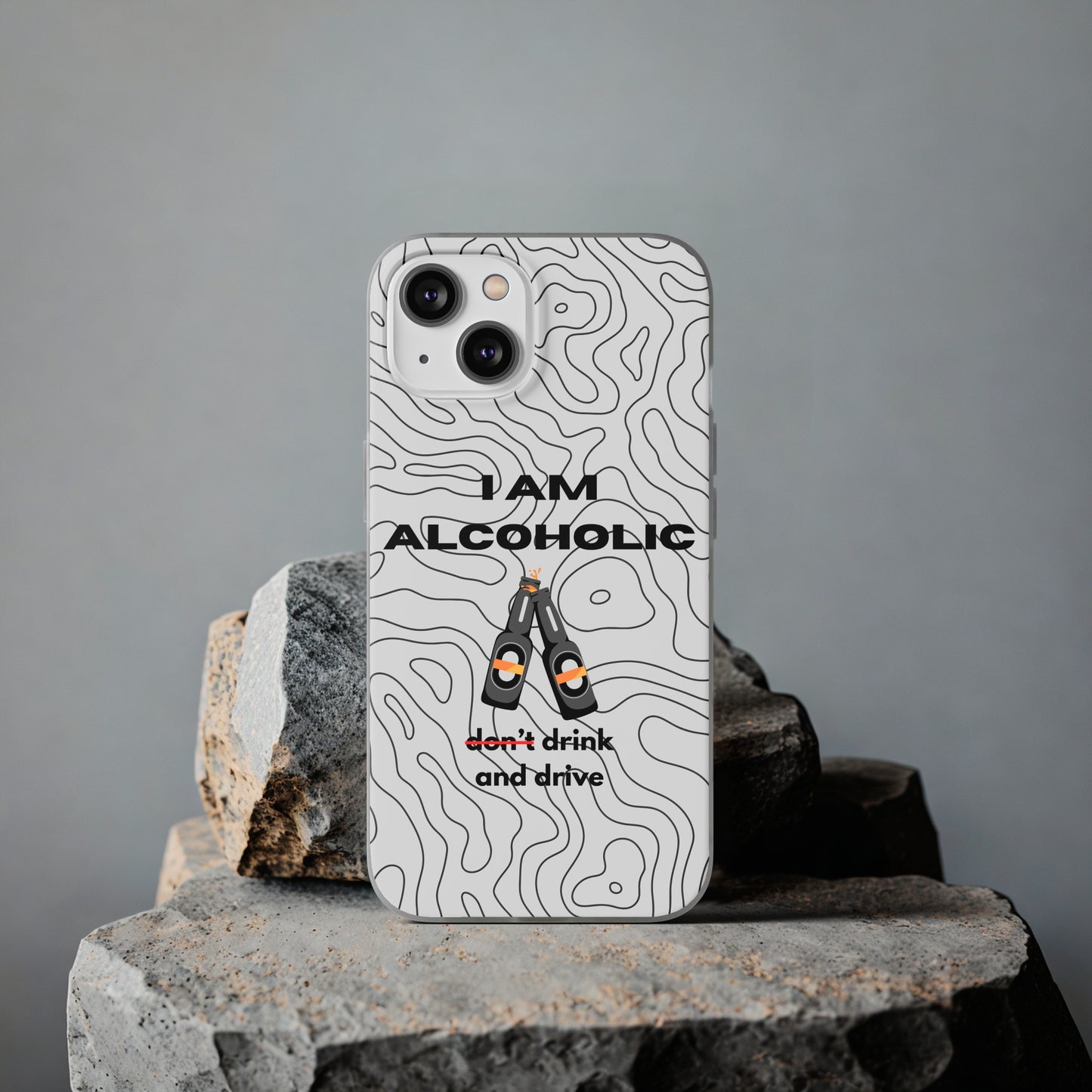 "I am alcoholic" High Quality Phone Case