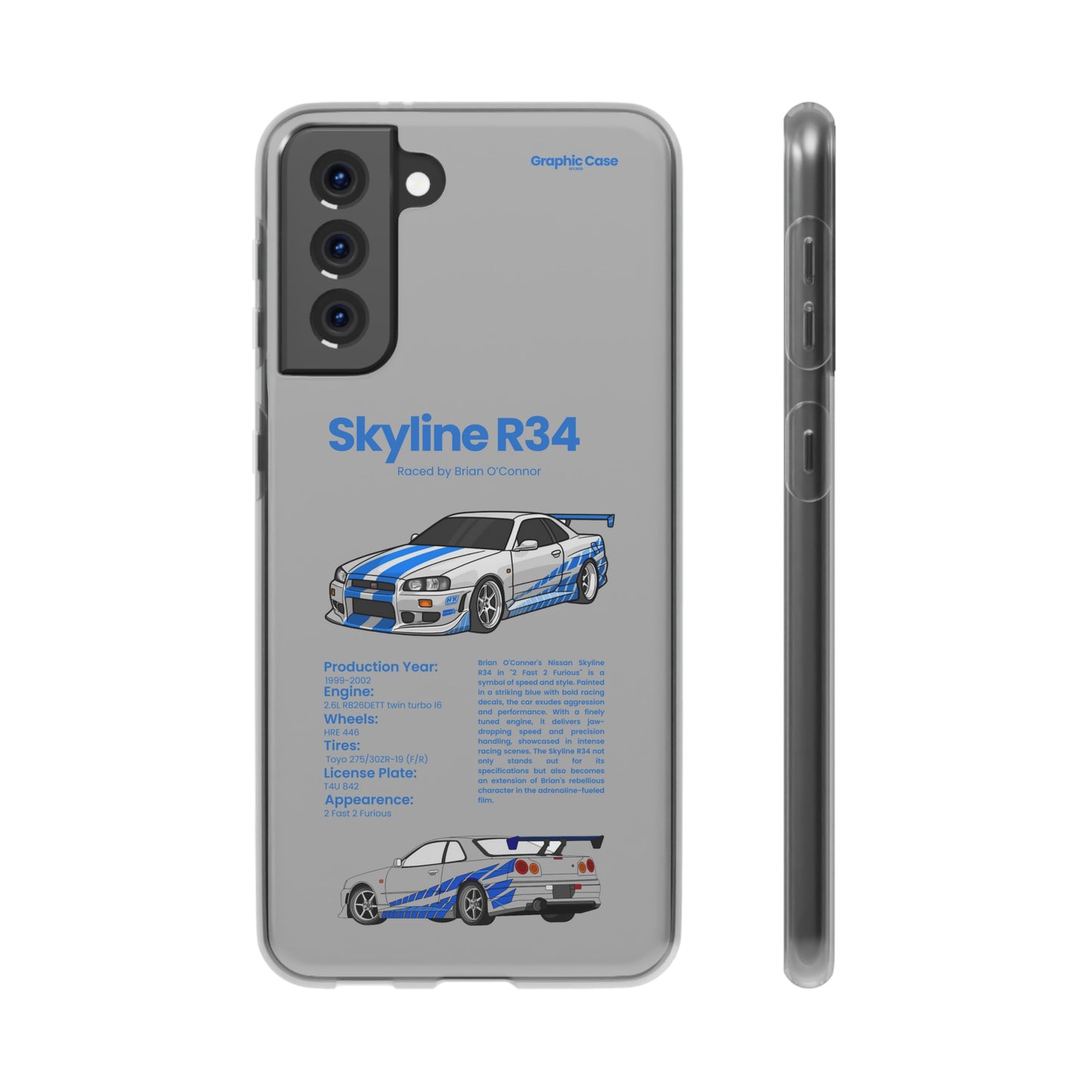 "Skyline R34" High Quality Phone Cases