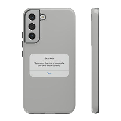 "Attention Notification" Premium Quality Phone Case