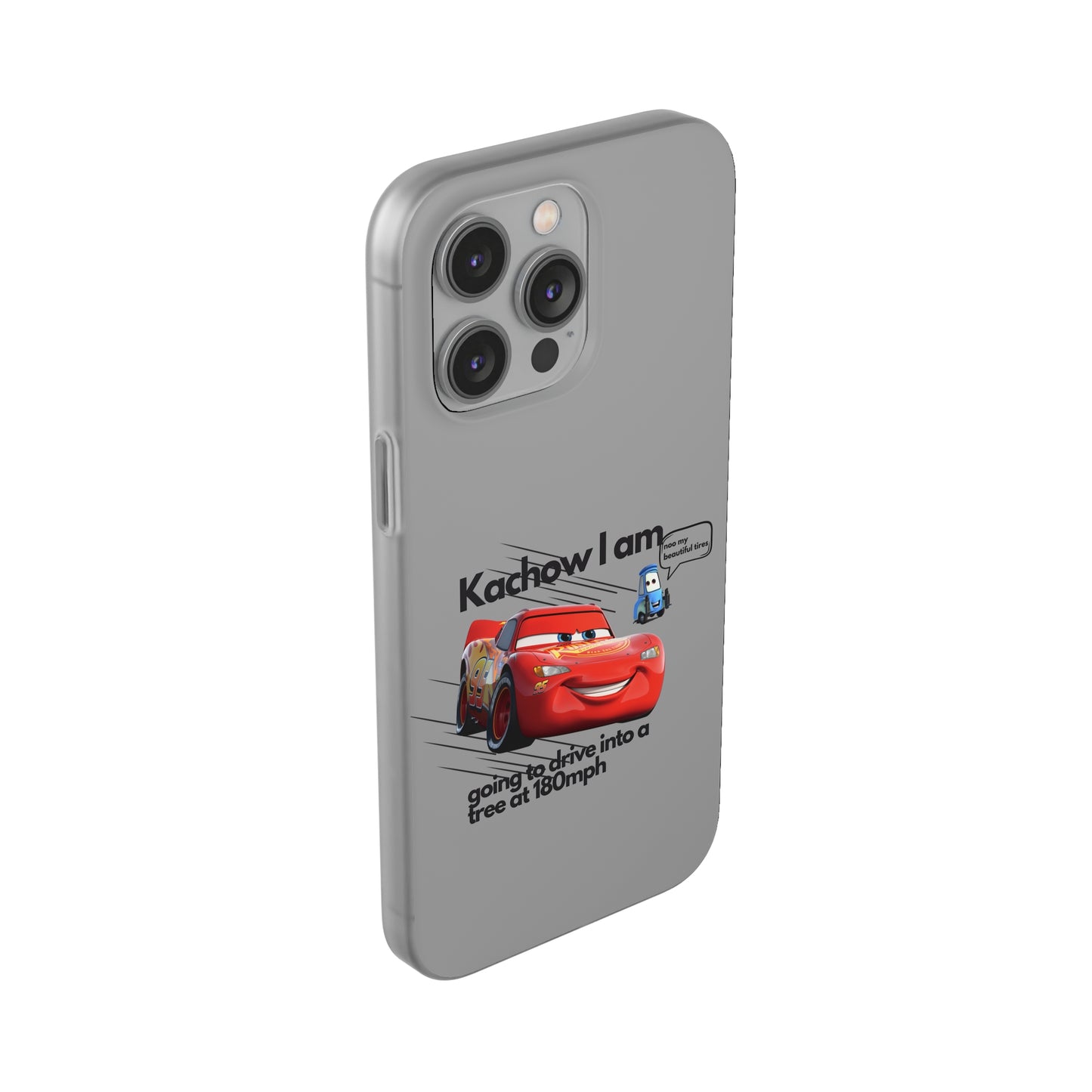 "Kachow into a tree" High Quality Phone Case