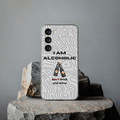 "I am alcoholic" High Quality Phone Case