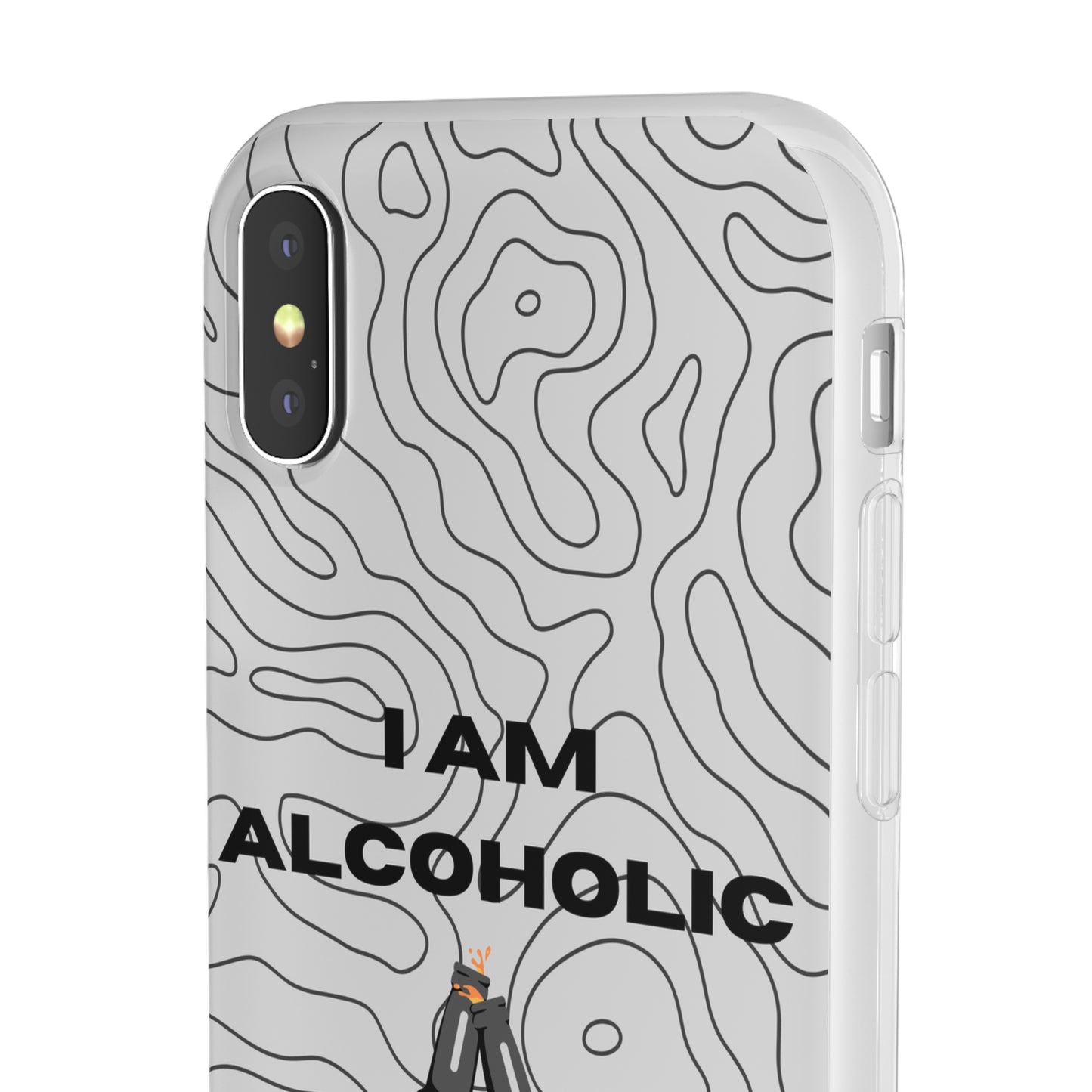 "I am alcoholic" High Quality Phone Case