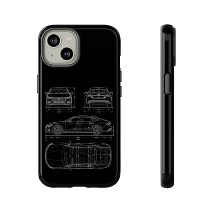 "Car Blueprint RS7" Premium Quality Phone Case