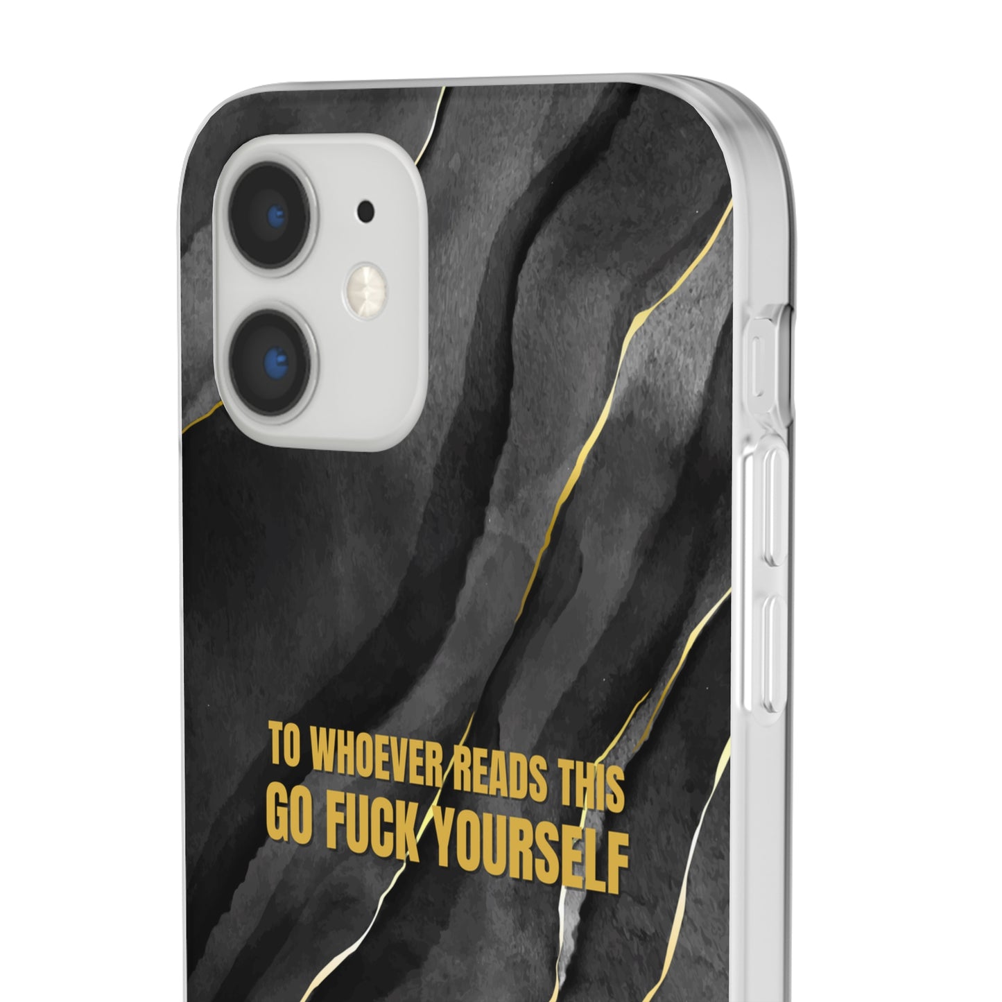 "to whoever reads this, go fuck yourself" High Quality Phone Case