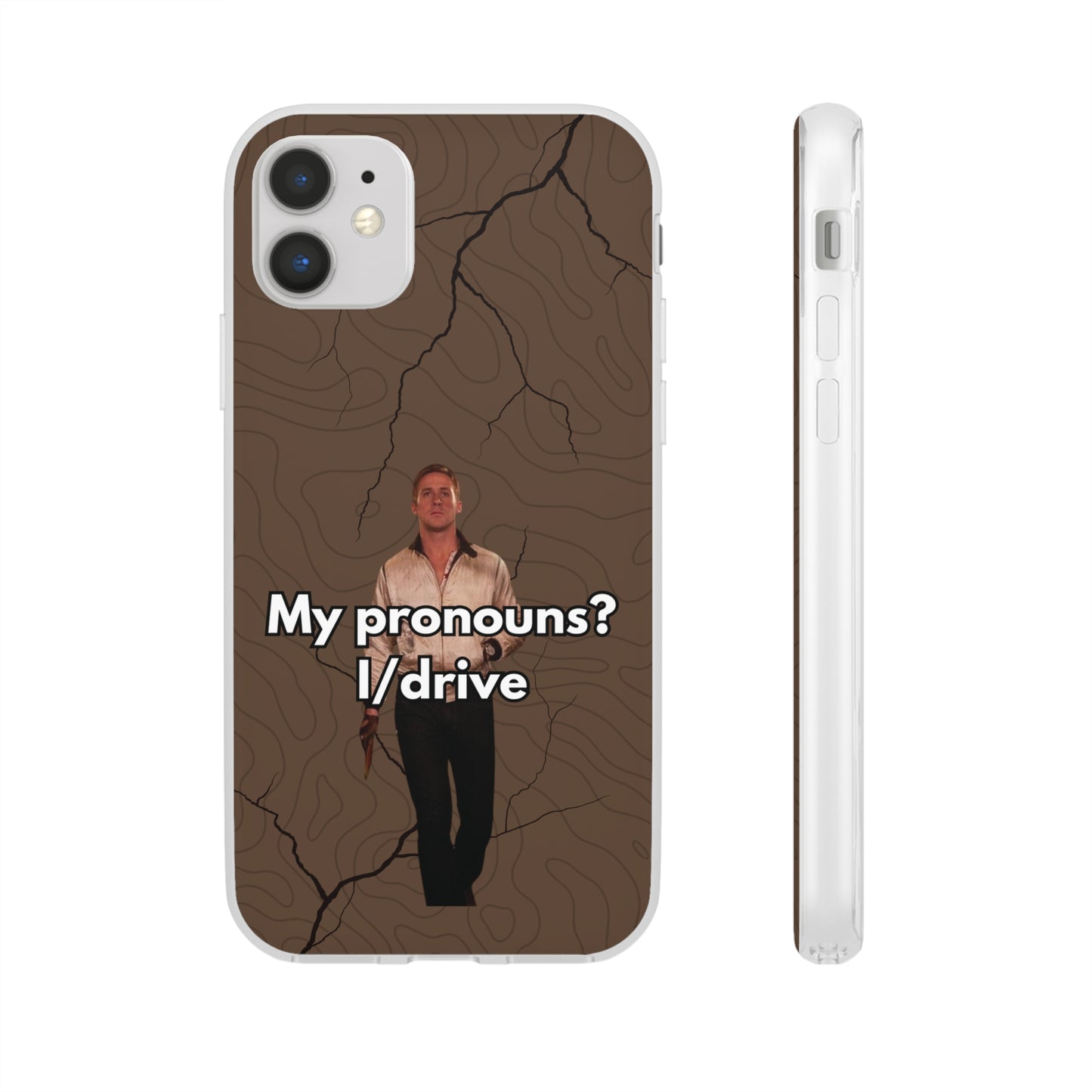 "My pronouns? I/drive" High Quality Phone Case