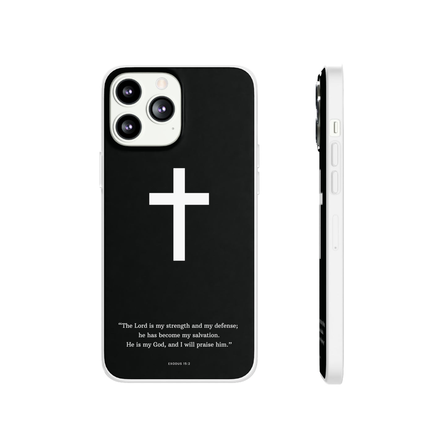 "Exodus 15:2 black edition" High Quality Phone Case