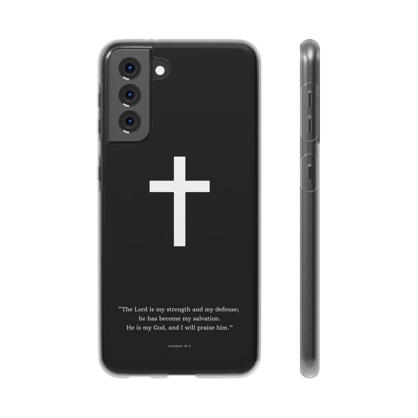 "Exodus 15:2 black edition" High Quality Phone Case