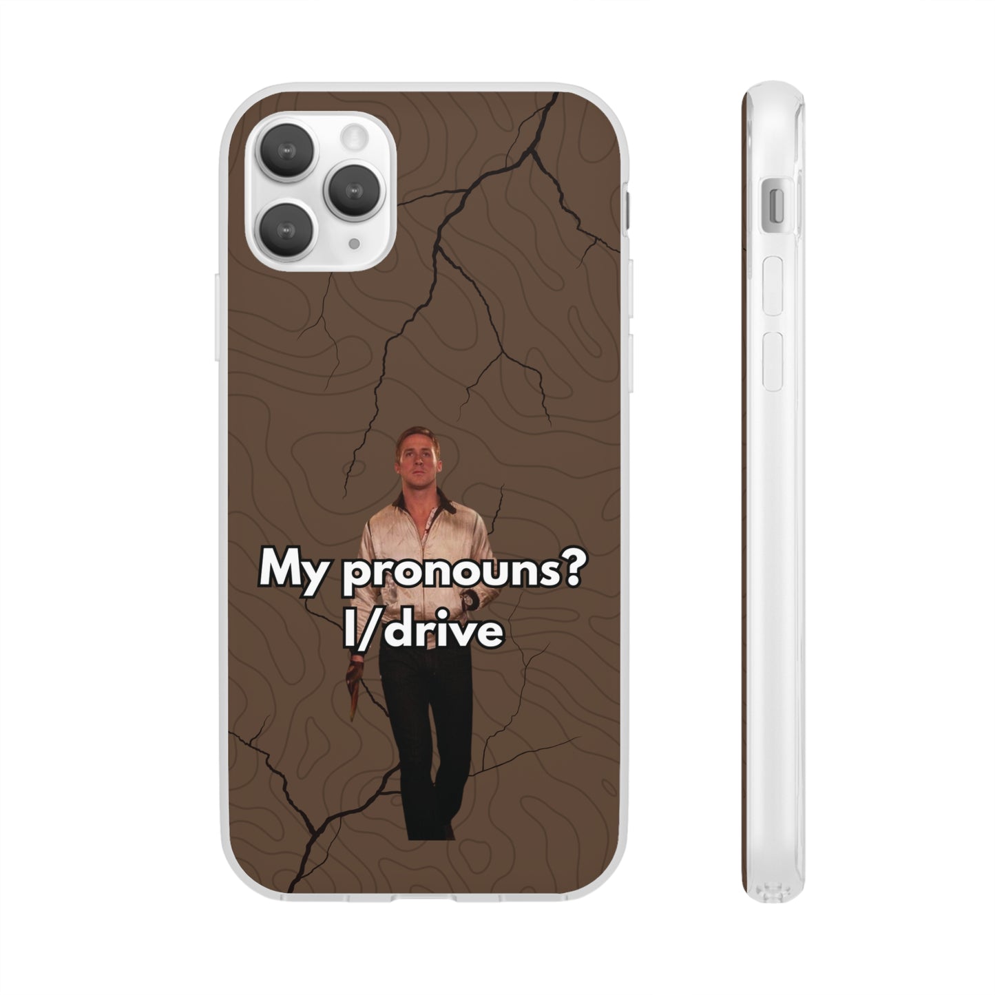 "My pronouns? I/drive" High Quality Phone Case