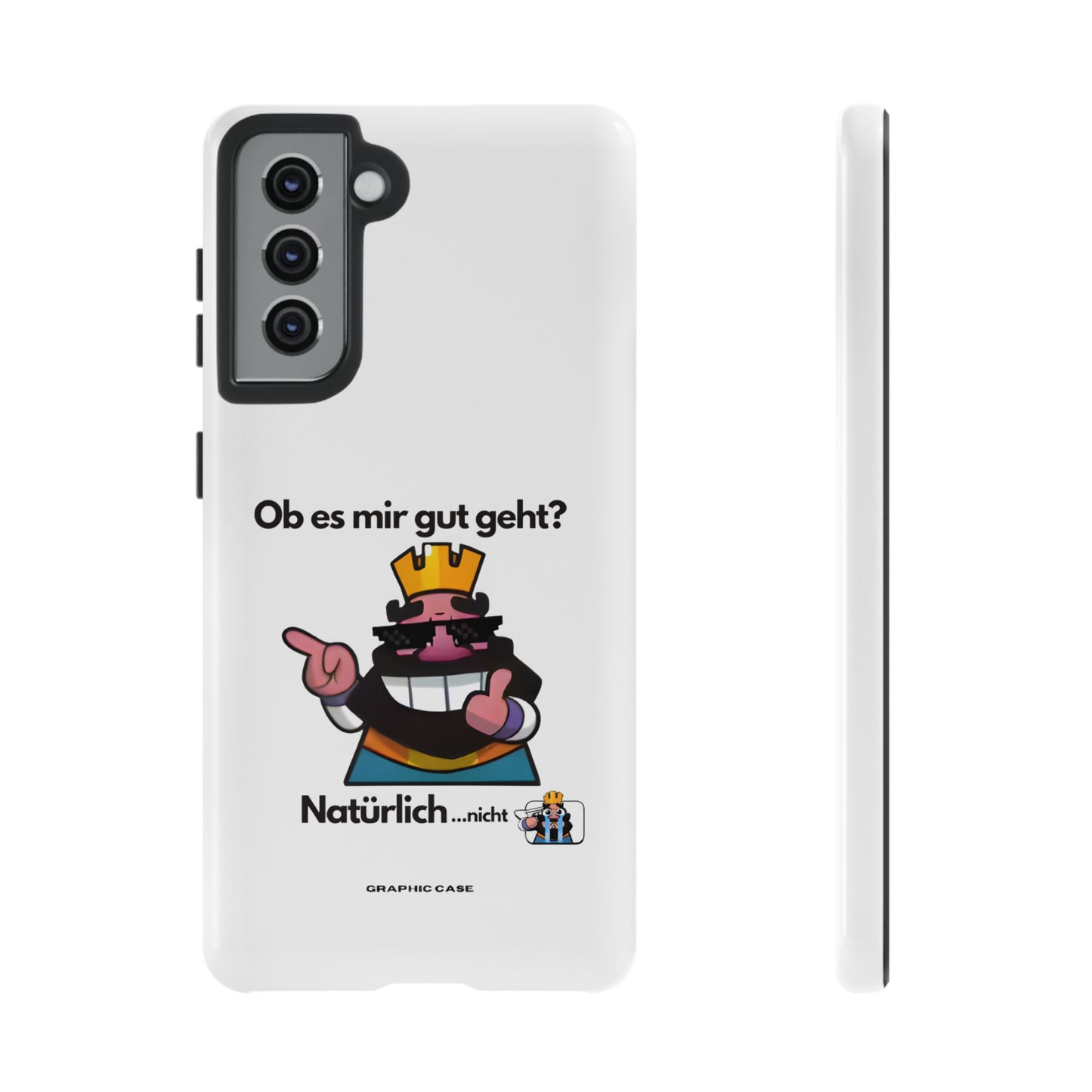 "Ob es mir gut geht?" Premium Quality Phone Case