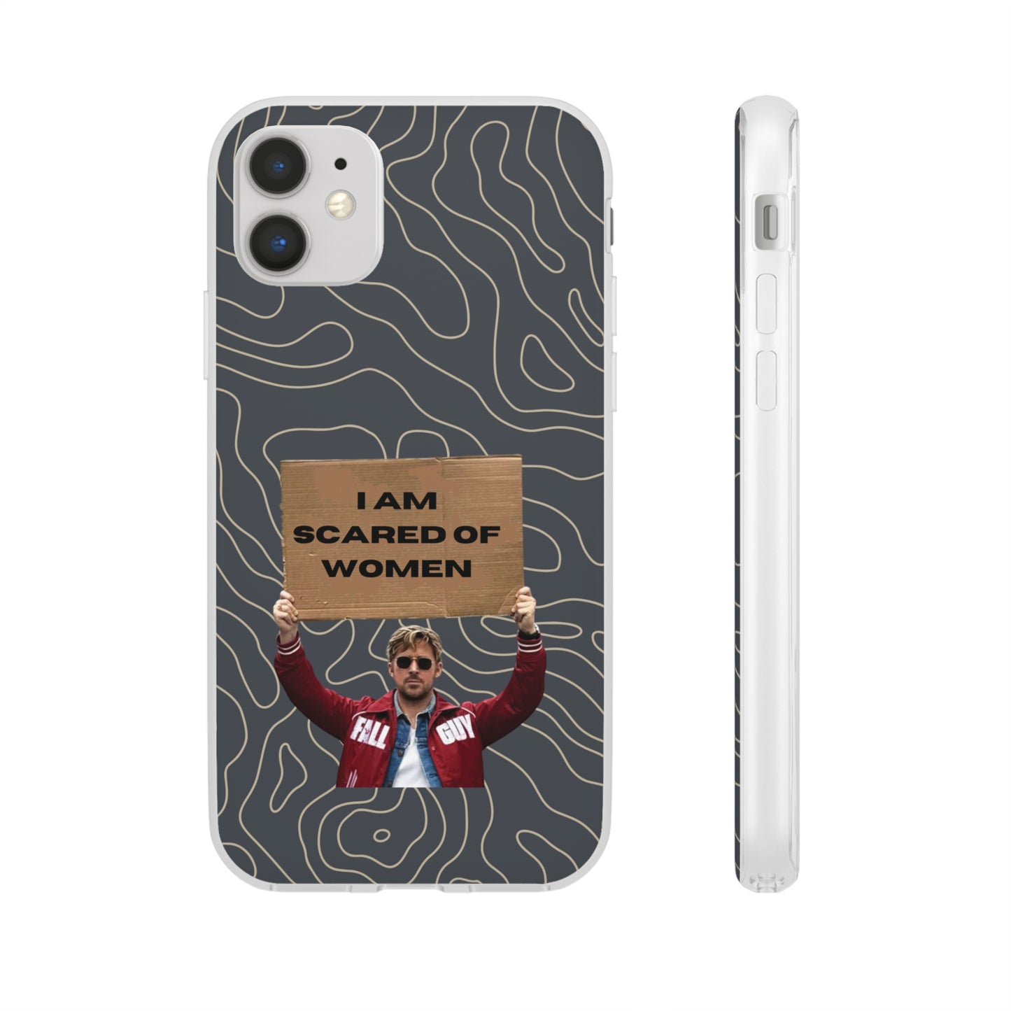 "I am scared of women" High Quality Phone Case