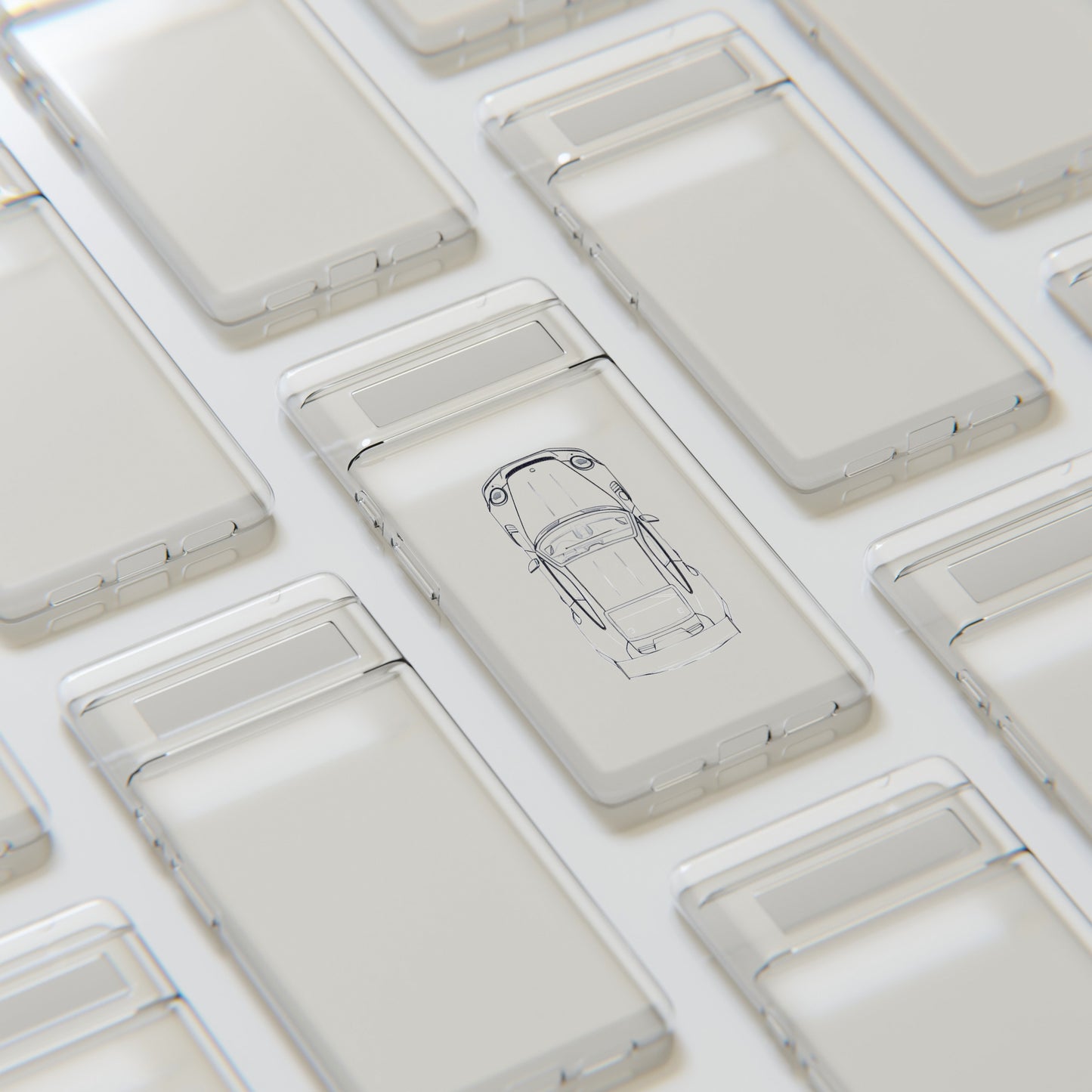 "Car Blueprint" High Quality Phone Case