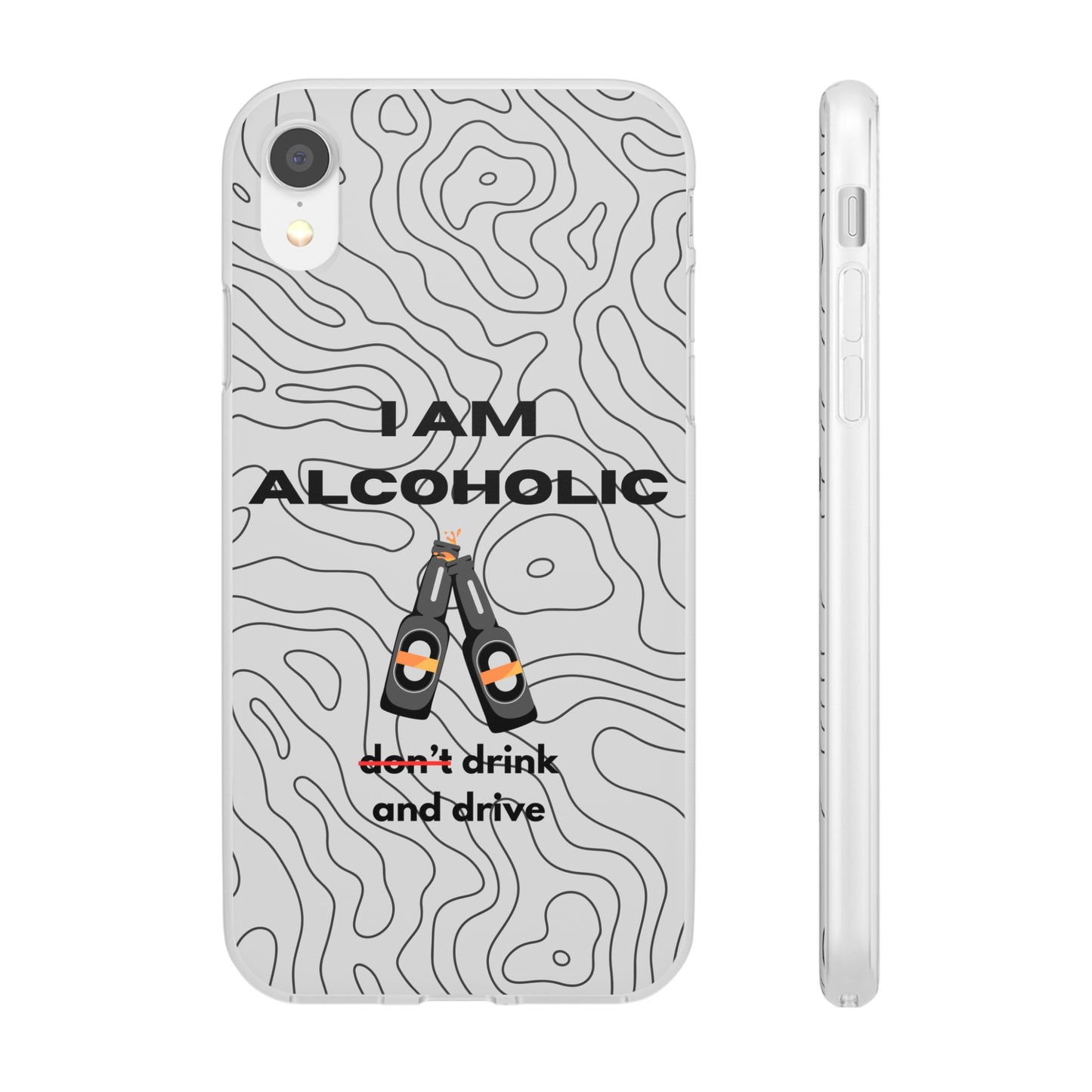 "I am alcoholic" High Quality Phone Case