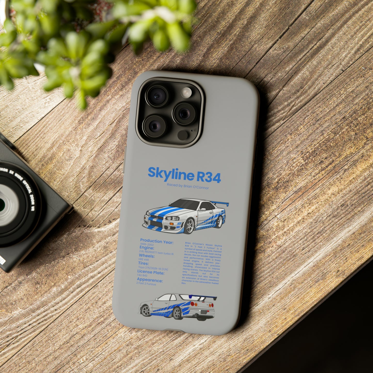 "Skyline R34" Premium Quality Phone Case