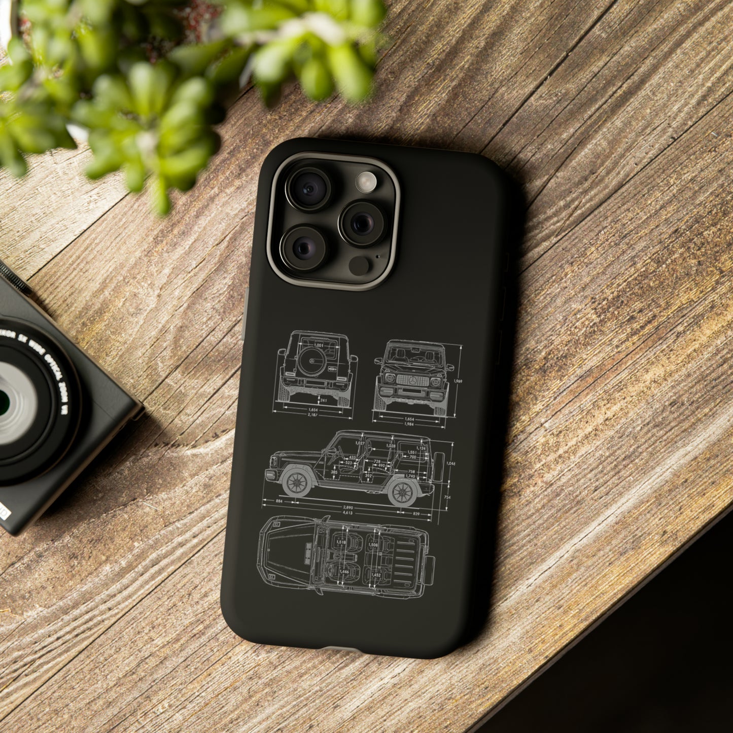 "Wagon Blueprint" Premium Quality Phone Case