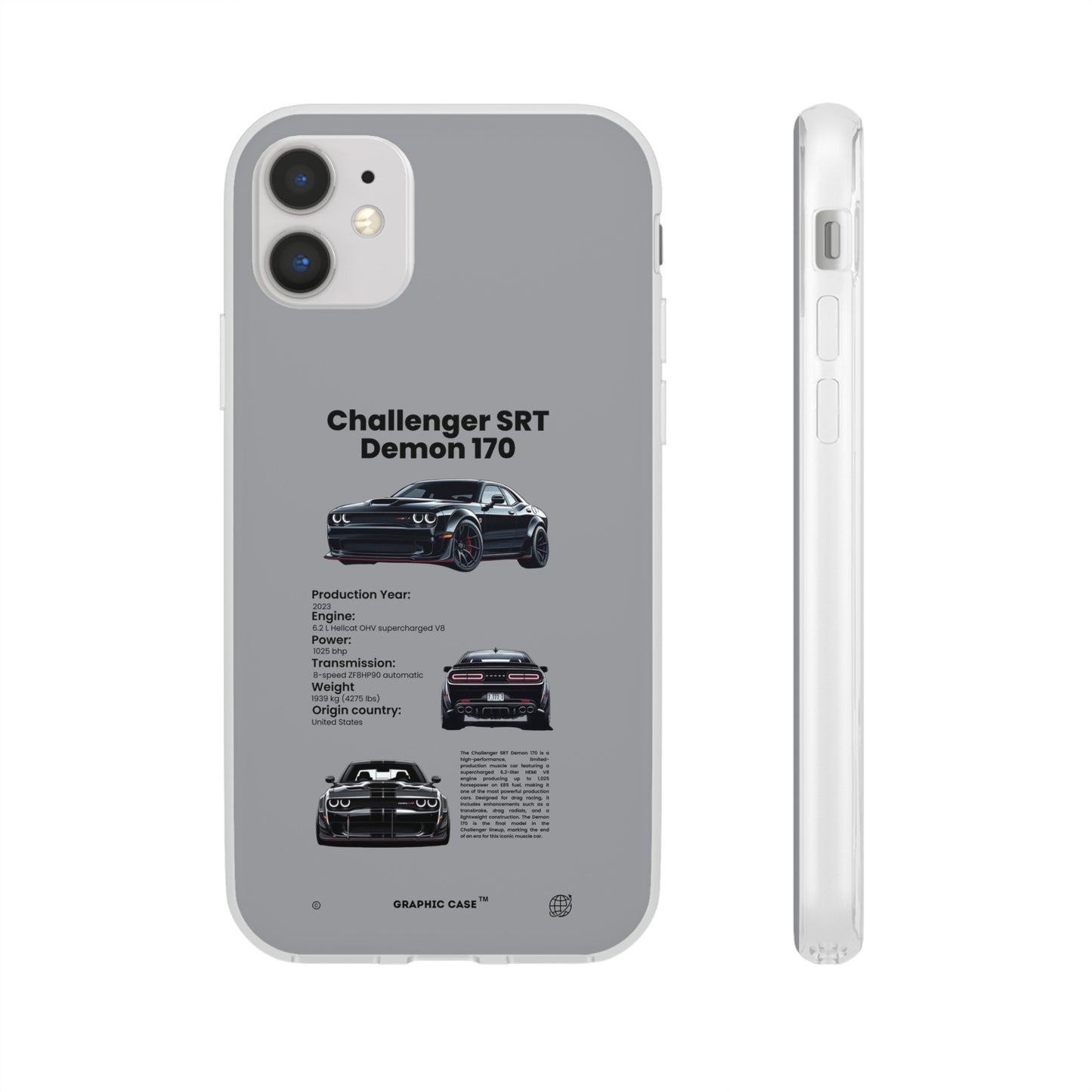 "Challenger SRT Demon 170" High Quality Phone Case