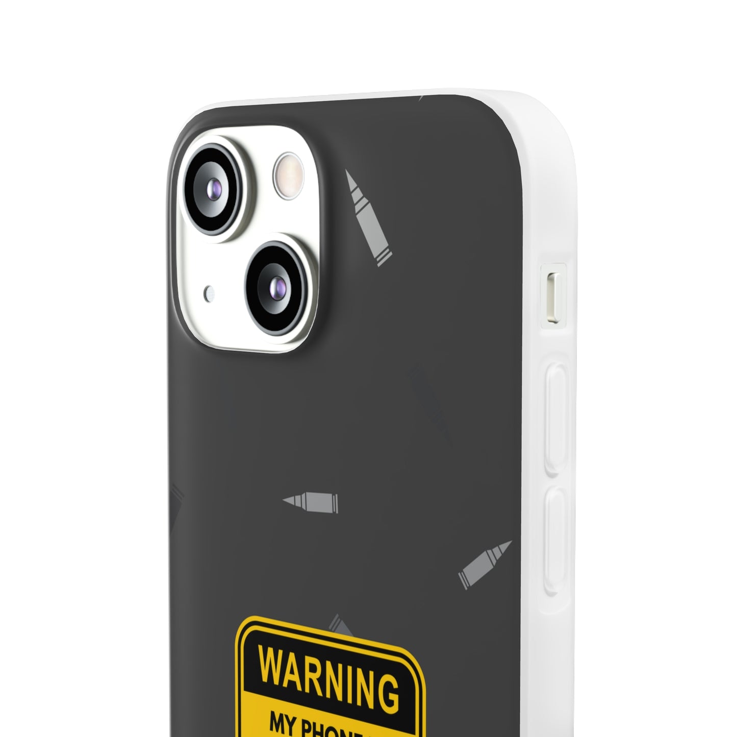 "Warning, my phone is not the only thing in my pocket" High Quality Phone Case