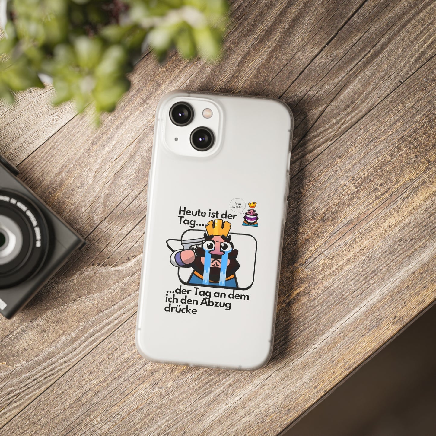 "Heute ist der Tag ... der Tag an dem ich den Abzug drücke" High Quality Phone Case